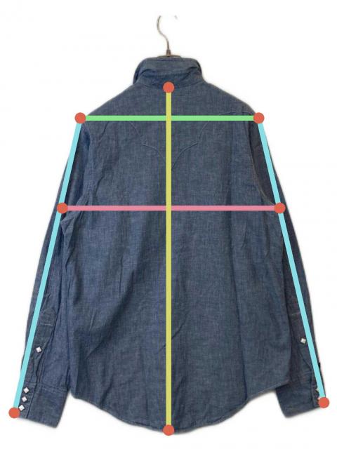 中古・古着通販】ROCKMOUNT (ロックマウント) ウエスタンシャンブレー