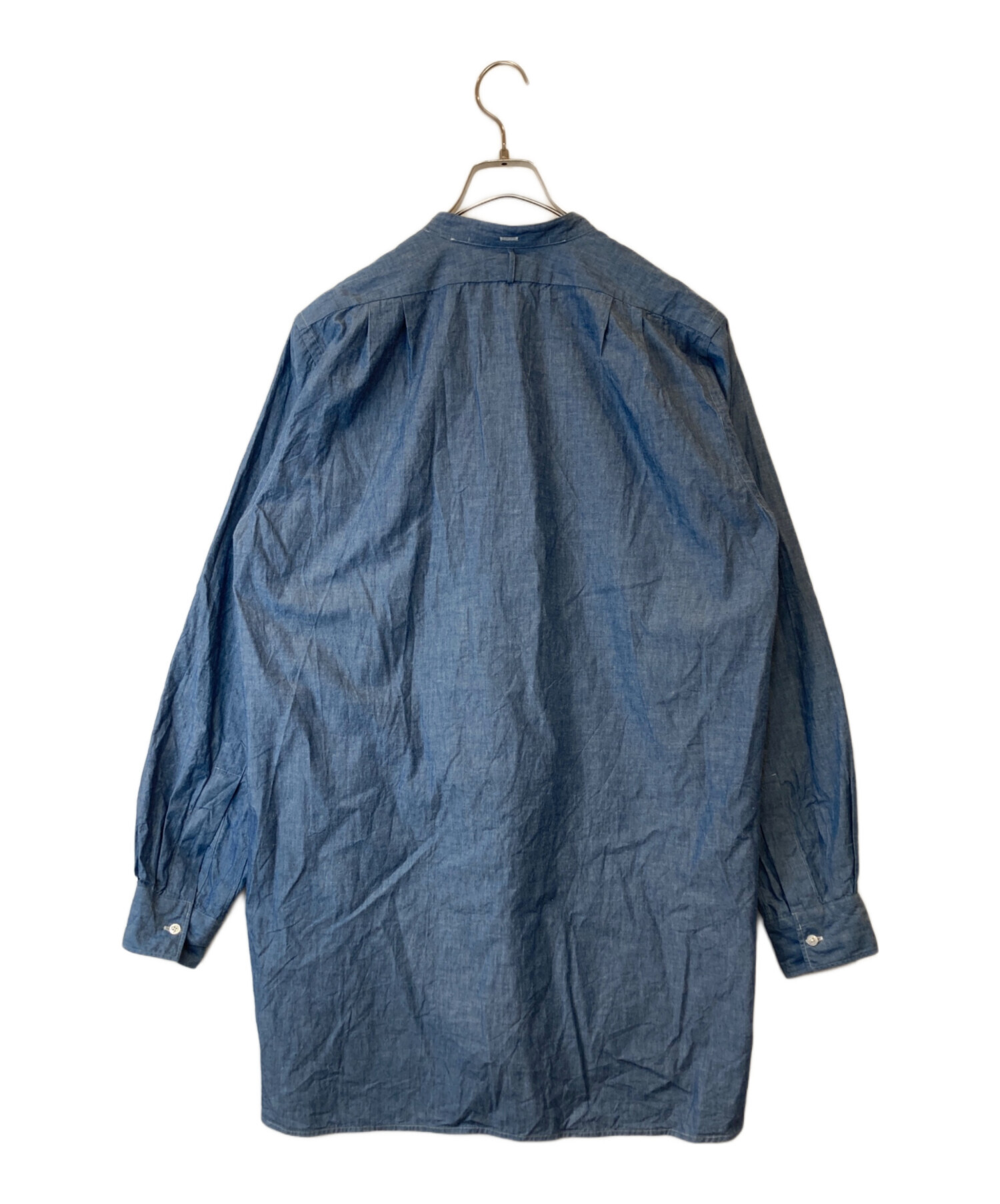 HEUGN ユーゲン Rob black バンドカラーシャツ 定番品 【公式通販】