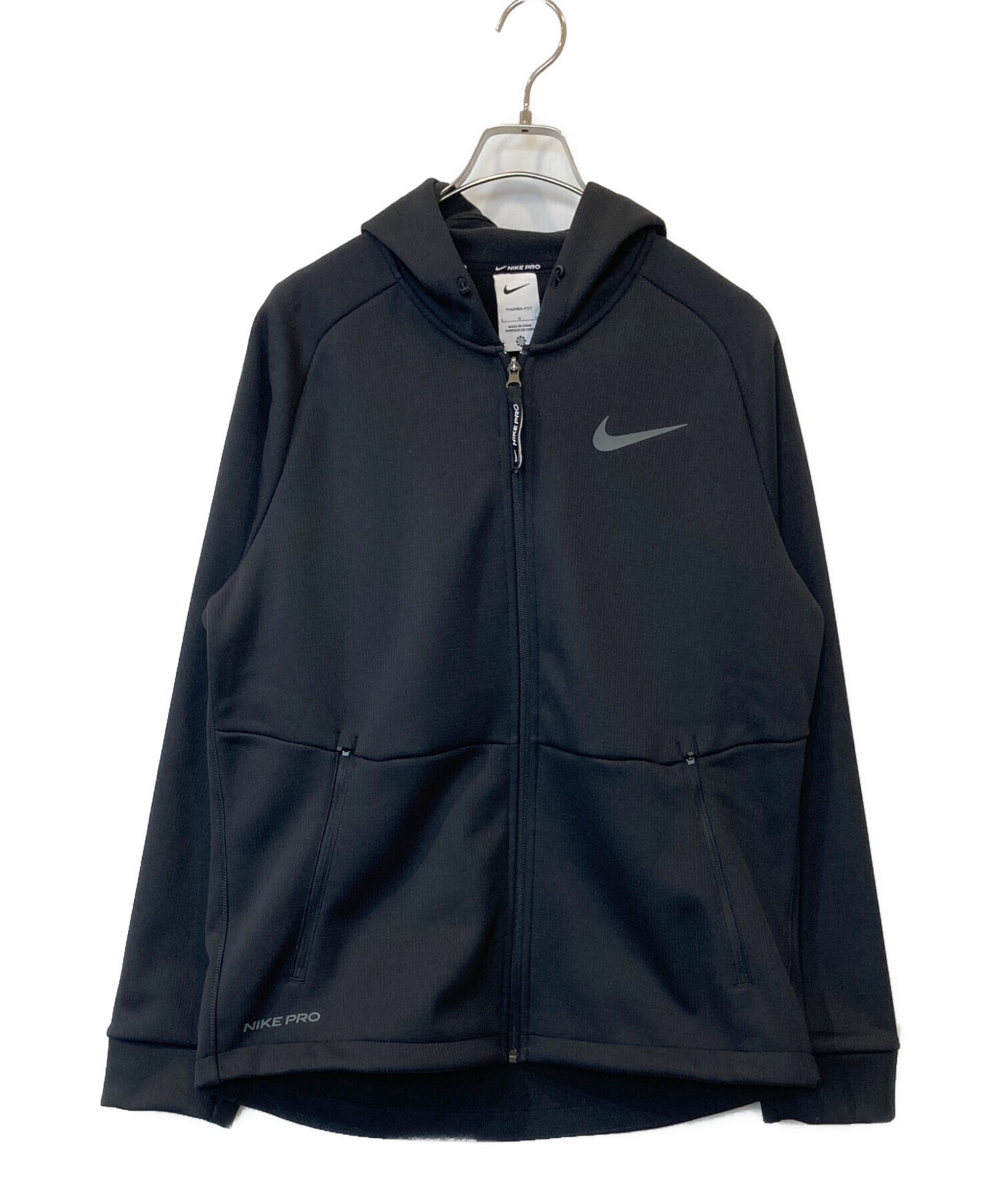 NIKE THERMA-FIT サーマ SPHR フーディ ジャケット 黒 中古・古着通販】NIKE (ナイキ) NP TF THERMA-FIT サーマ SPHR