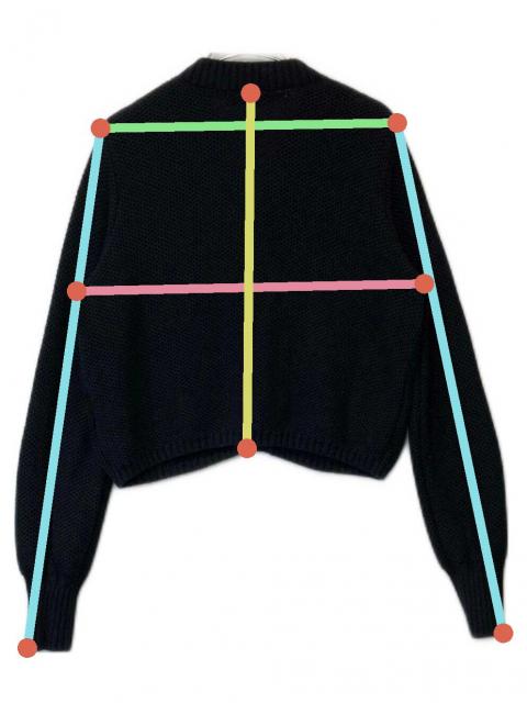 中古・古着通販】L'AUBE BLANC (ローブ ブラン) Basket Knit Cardigan