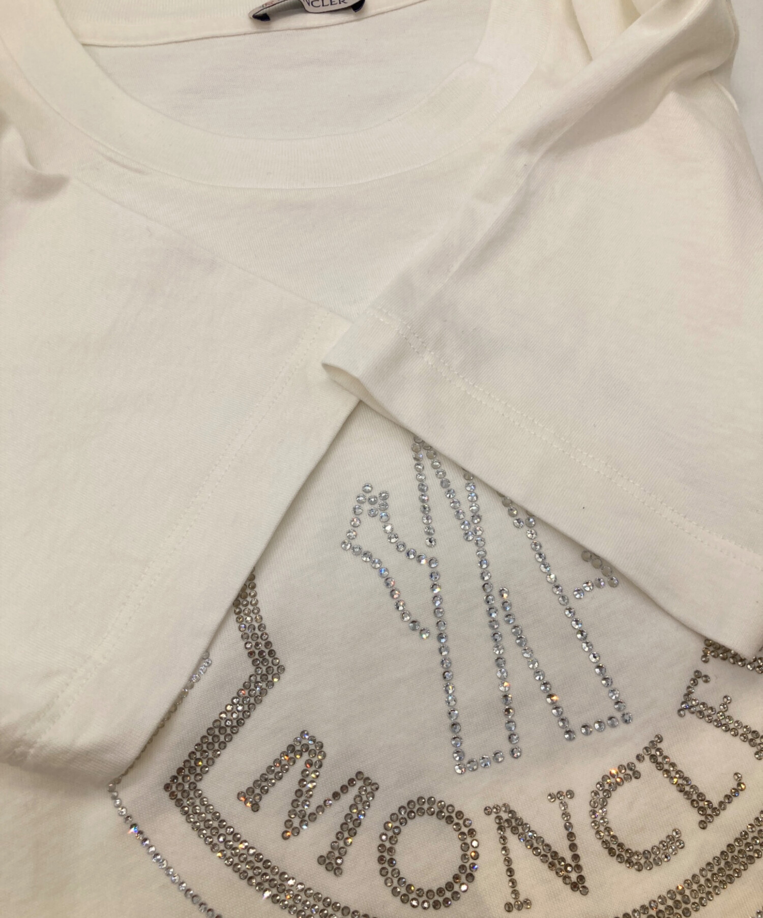中古・古着通販】MONCLER (モンクレール) ロゴラインストーンデザイン