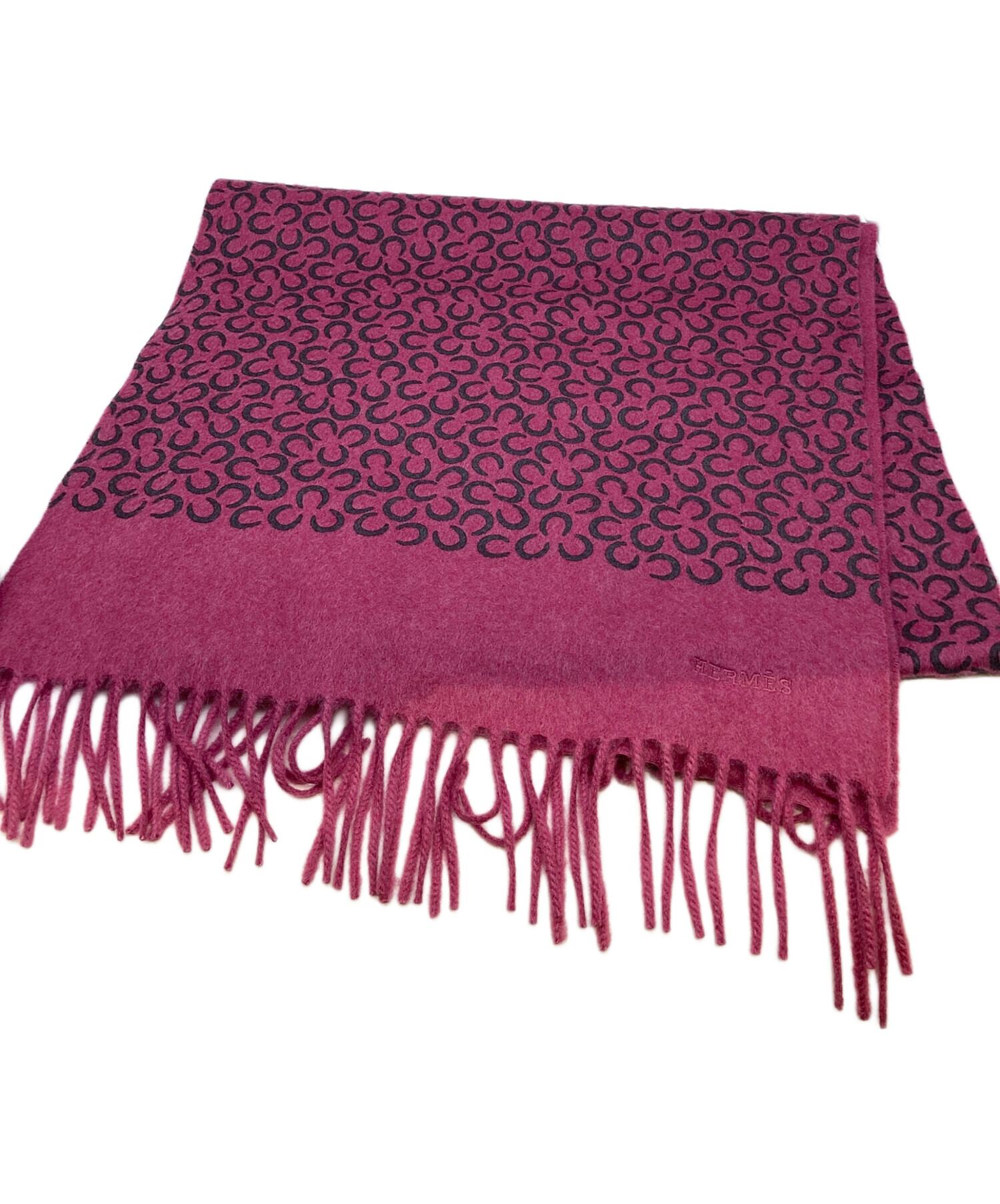 中古・古着通販】HERMES (エルメス) マフラー 馬蹄柄 ホースシュー柄