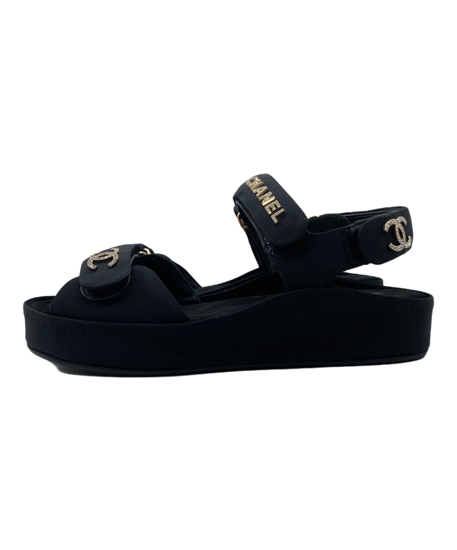 中古・古着通販】CHANEL (シャネル) コマーク レザー×ファブリック