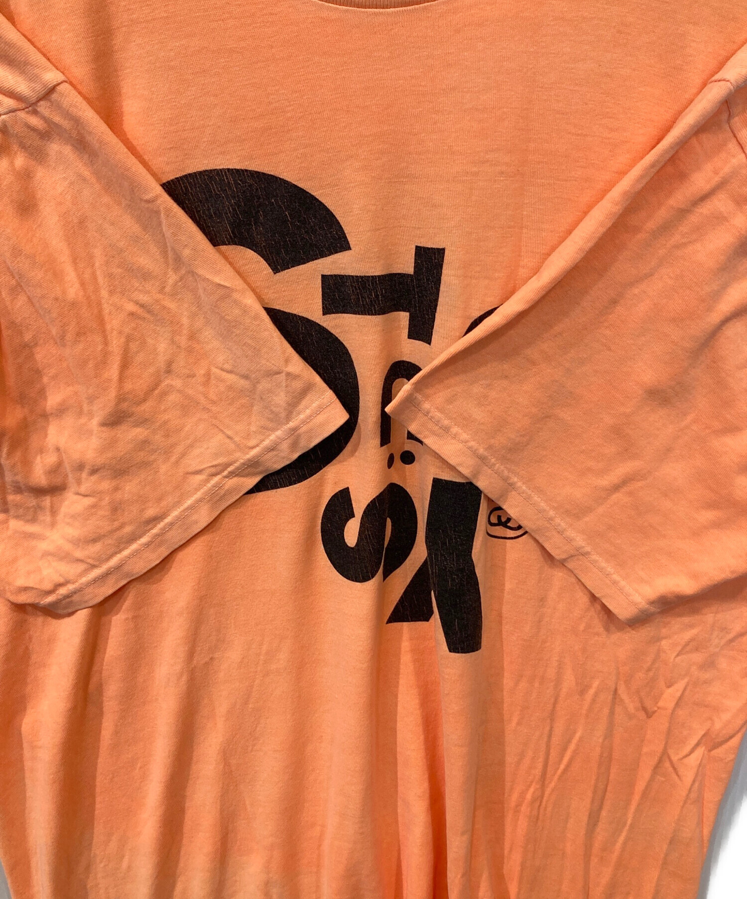 中古・古着通販】stussy (ステューシー) Tシャツ オレンジ サイズ:XL 