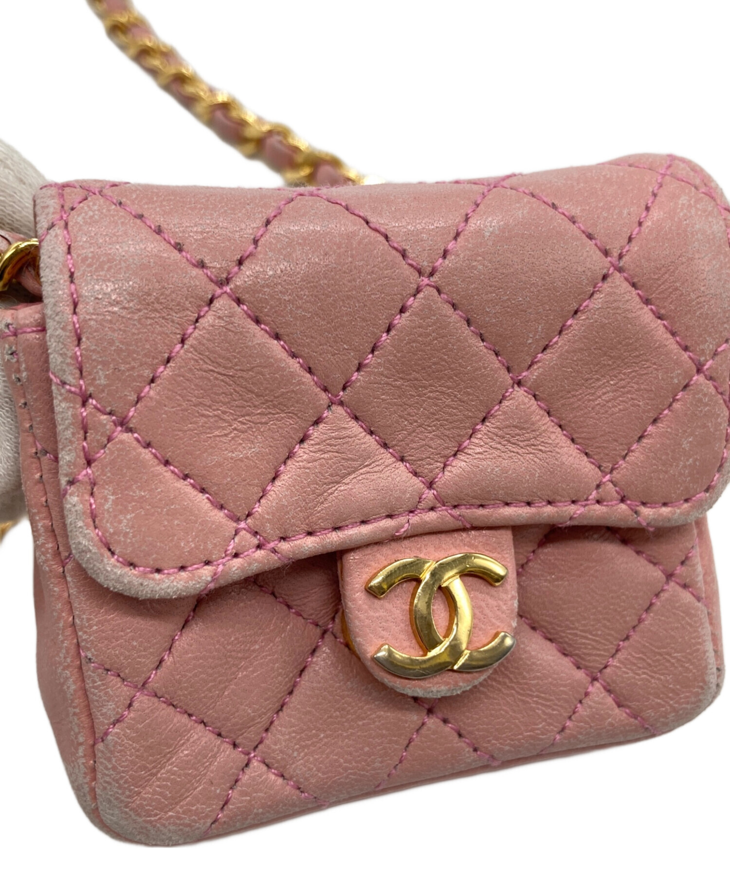 シャネル　ミニポーチ 中古・古着通販】CHANEL (シャネル) ミニミニマトラッセチェーン