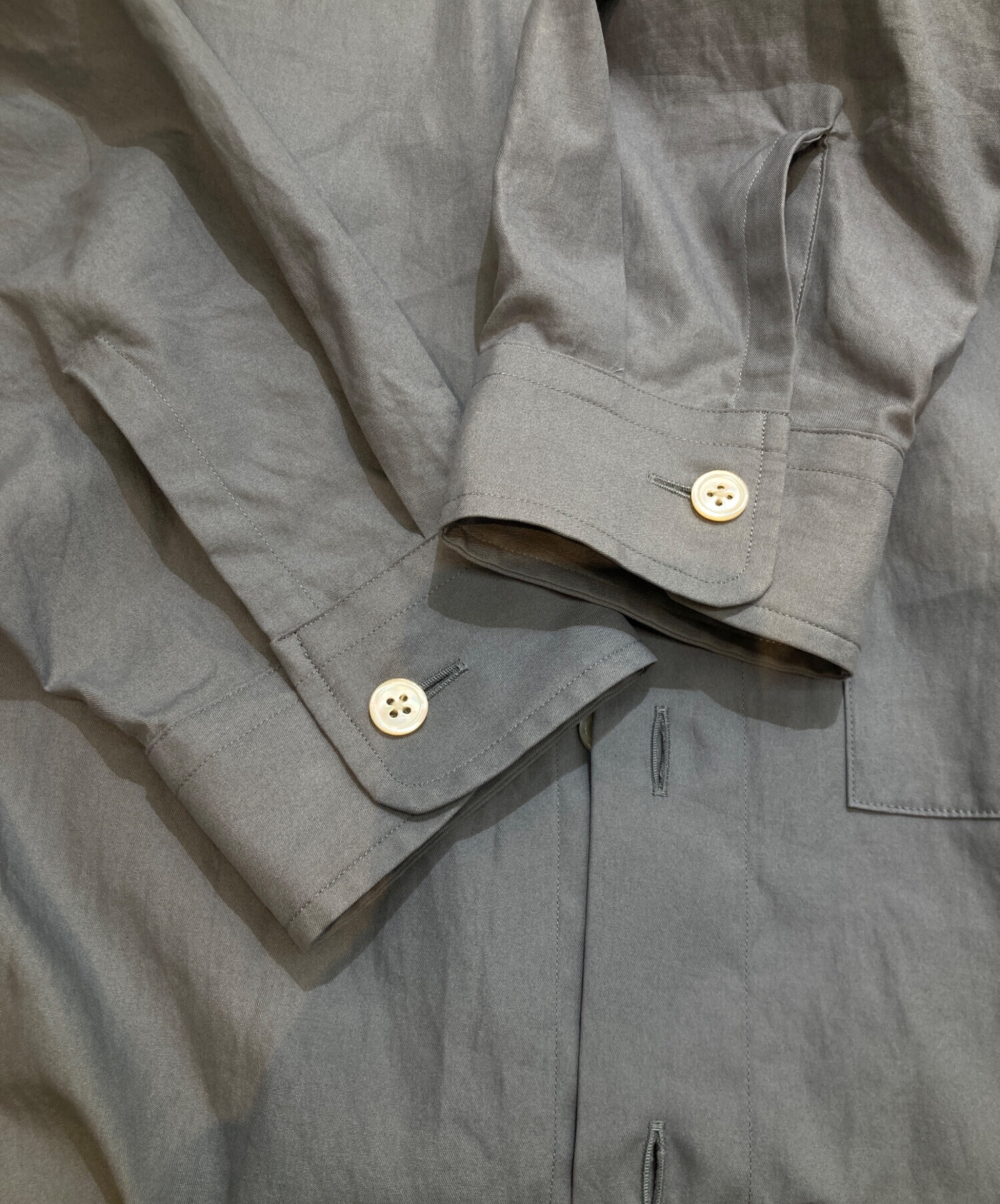 中古・古着通販】AURALEE (オーラリー) WASHED FINX TWILL BIG SHIRTS