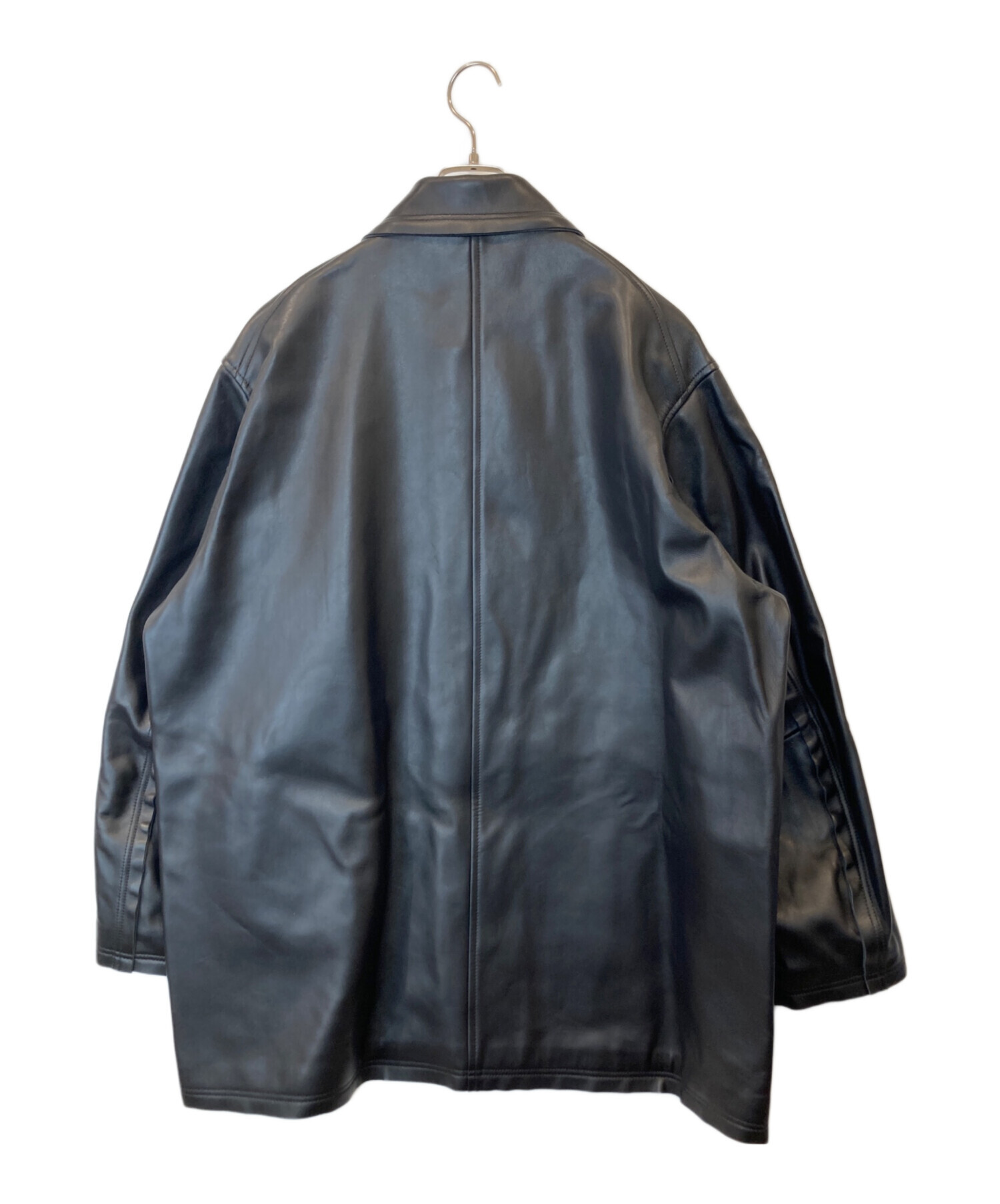 中古・古着通販】YOKE (ヨーク) Cut-Off Leather Car Coat YK22AW0401C