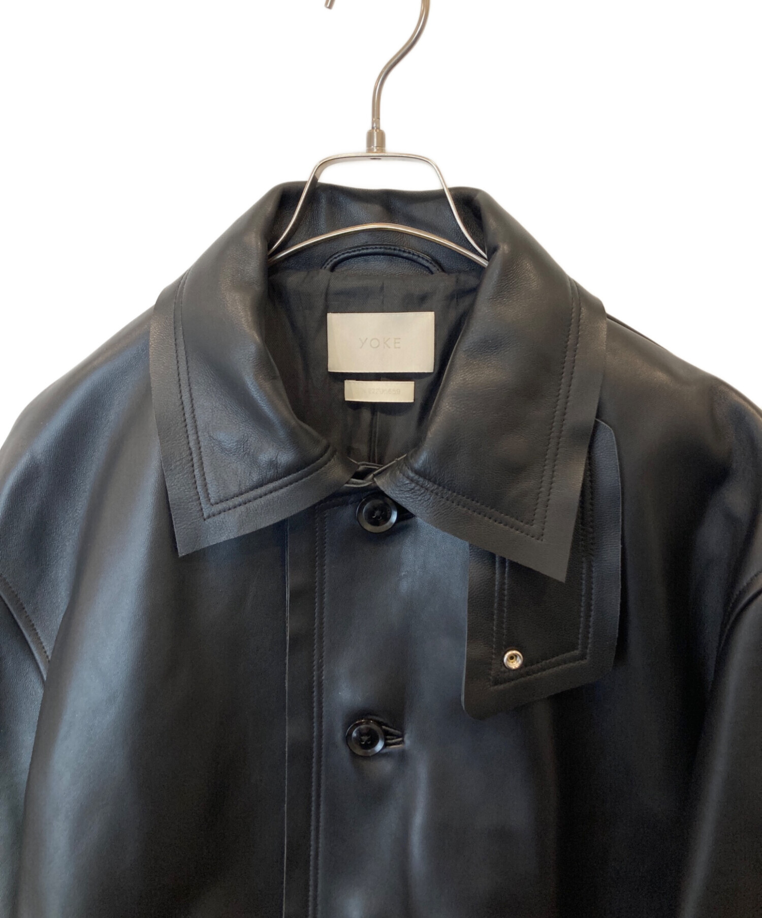 中古・古着通販】YOKE (ヨーク) Cut-Off Leather Car Coat YK22AW0401C