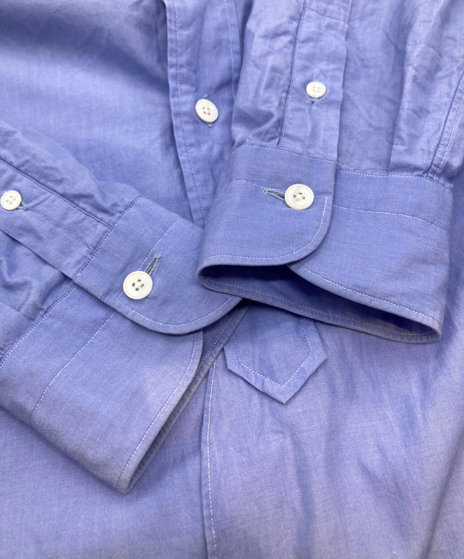 中古・古着通販】COMOLI (コモリ) バンドカラーシャツ T01-02002