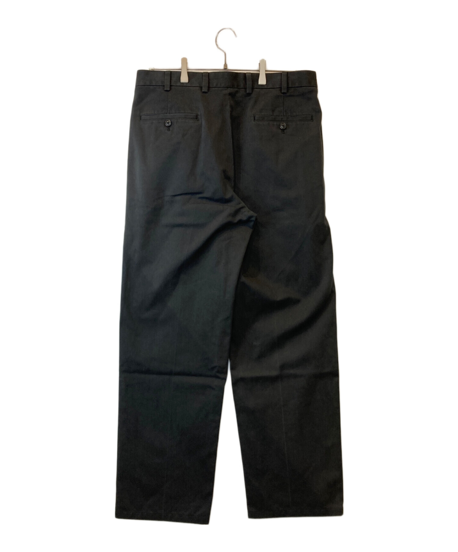 香港製 古着 90's ブルックスブラザーズ 2タック チノパン ブラック 黒 中古・古着通販】BROOKS BROTHERS (ブルックスブラザーズ