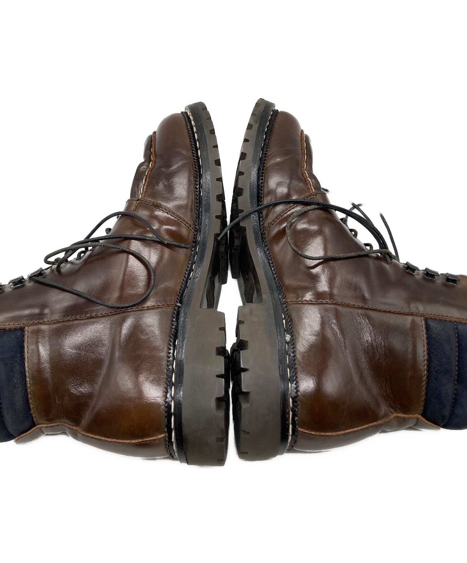 中古・古着通販】rosa mosa (ロサモサ) レザーブーツ ブラウン サイズ