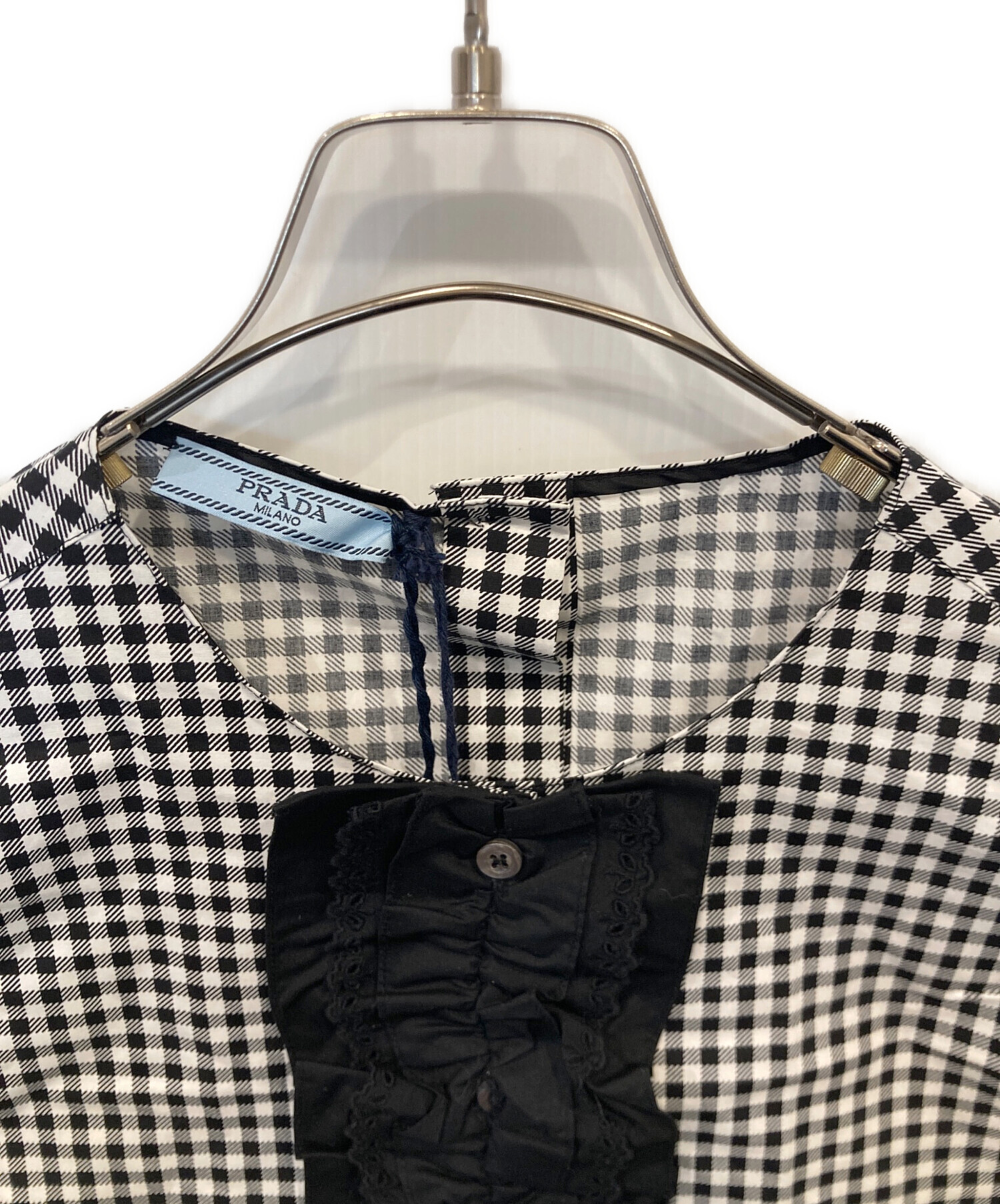 中古・古着通販】PRADA (プラダ) ノースリーブブラウス P928E ブラック