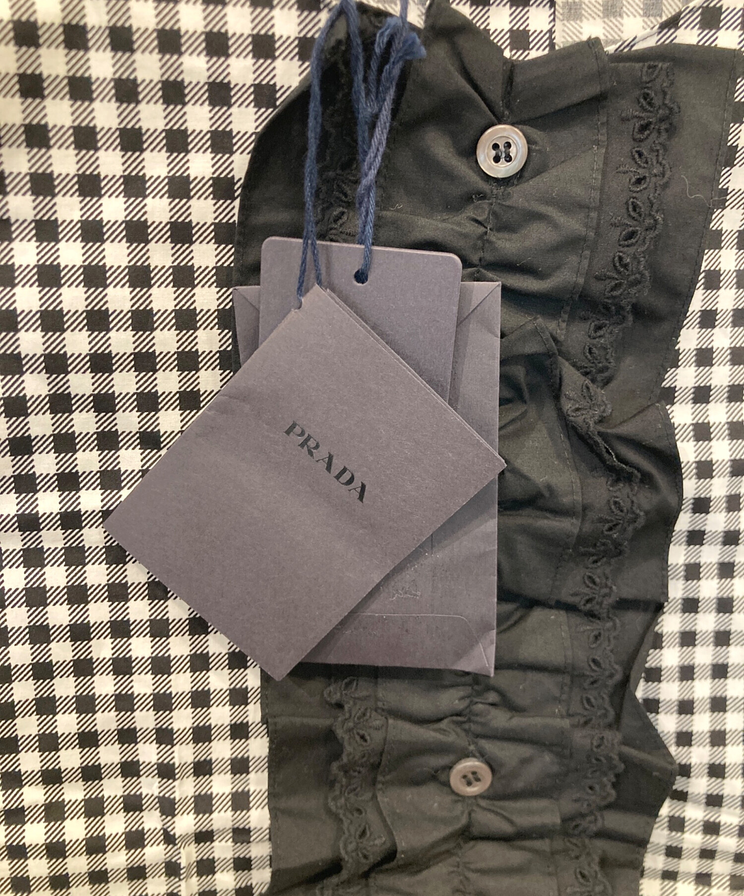 中古・古着通販】PRADA (プラダ) ノースリーブブラウス P928E ブラック