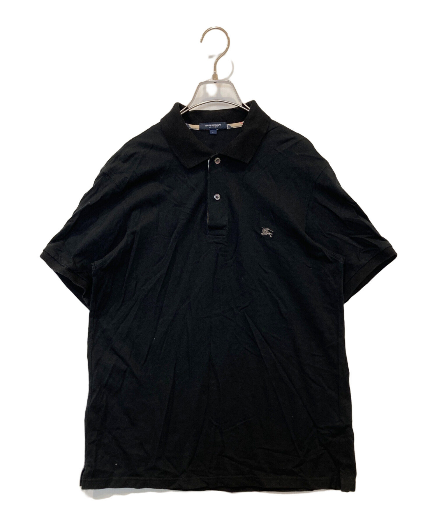 中古・古着通販】BURBERRY (バーバリー) ロゴ刺繍襟チャック柄