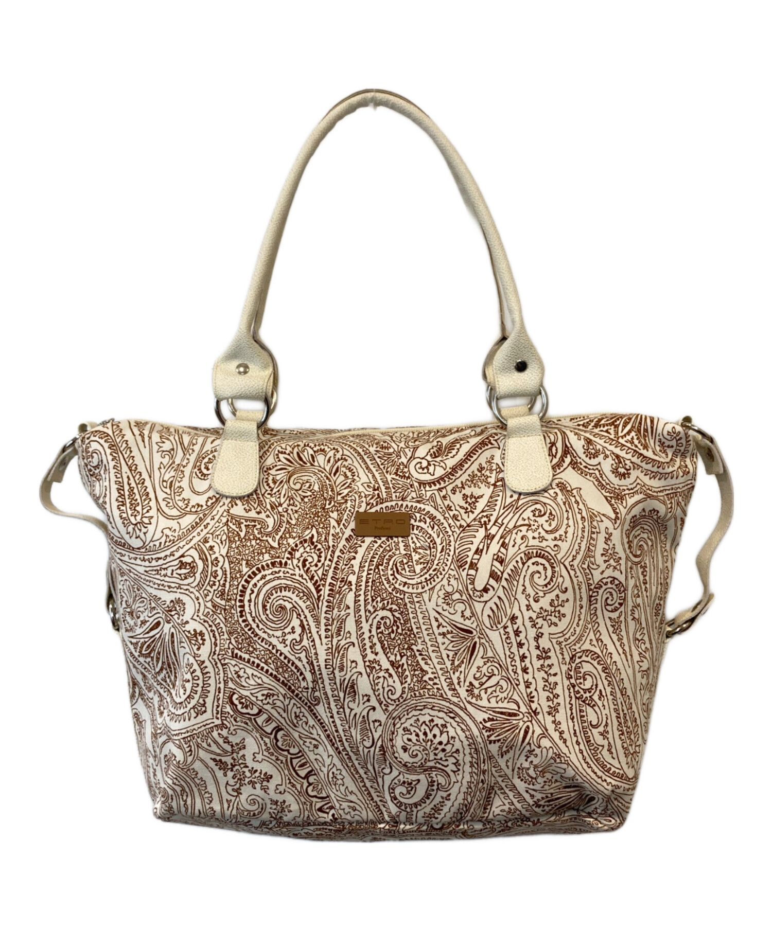 ETRO エトロ ペイズリー トートバッグ タグ付 イタリア製 中古・古着通販】ETRO (エトロ) ペイズリー柄トートバッグ アイボリー
