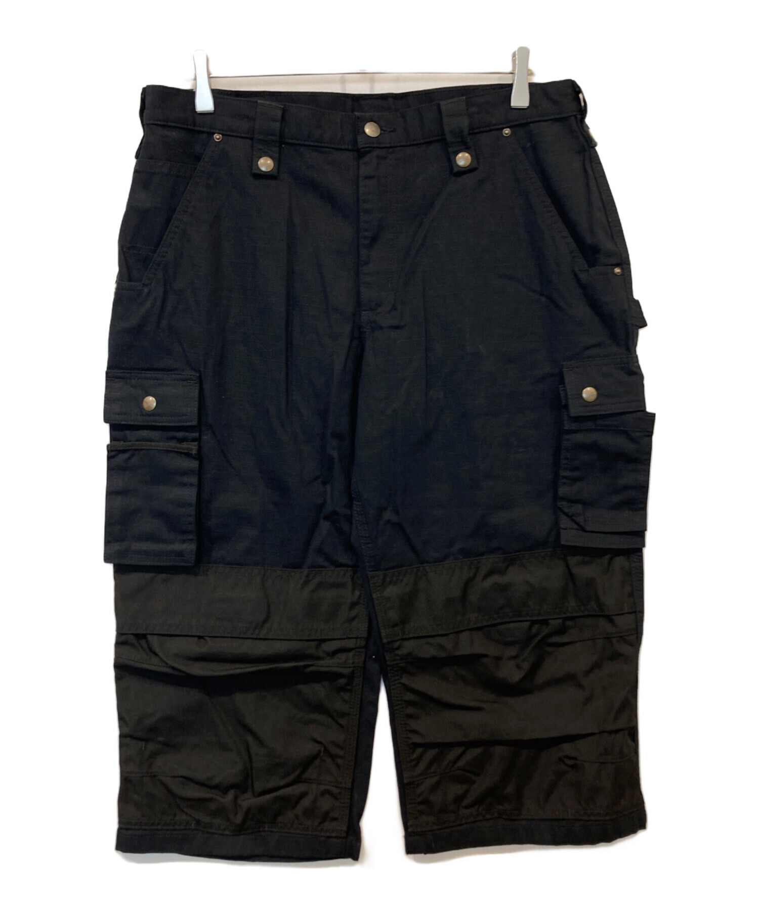 Carhartt ブラックカーゴパンツ 中古・古着通販】CarHartt (カーハート) カーゴハーフパンツ 100455