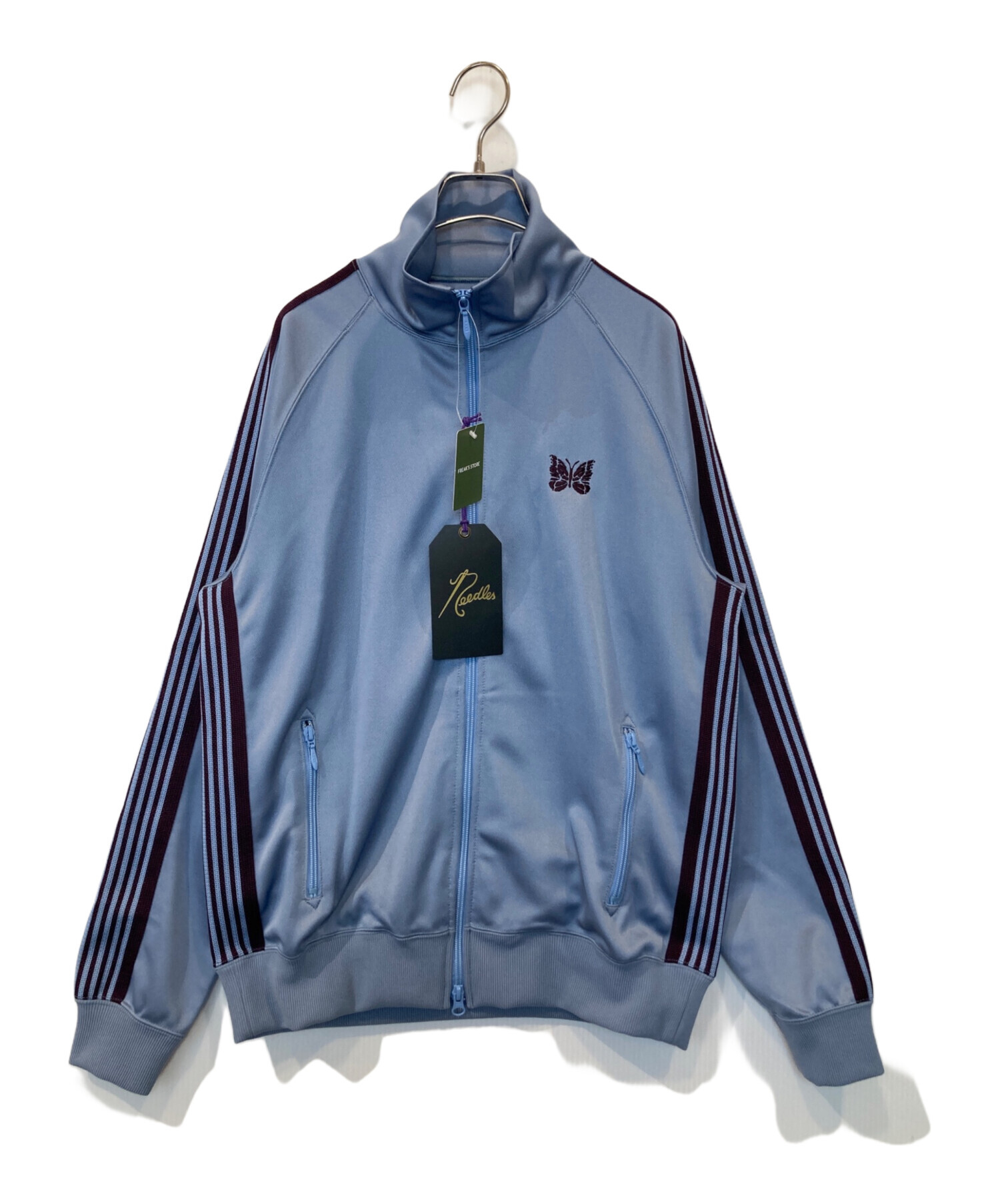 Needles トラックジャケット ブラック L 確実正規品 ot1599 Needles x Freak's】Store Track Jacket Poly Smooth (Needles