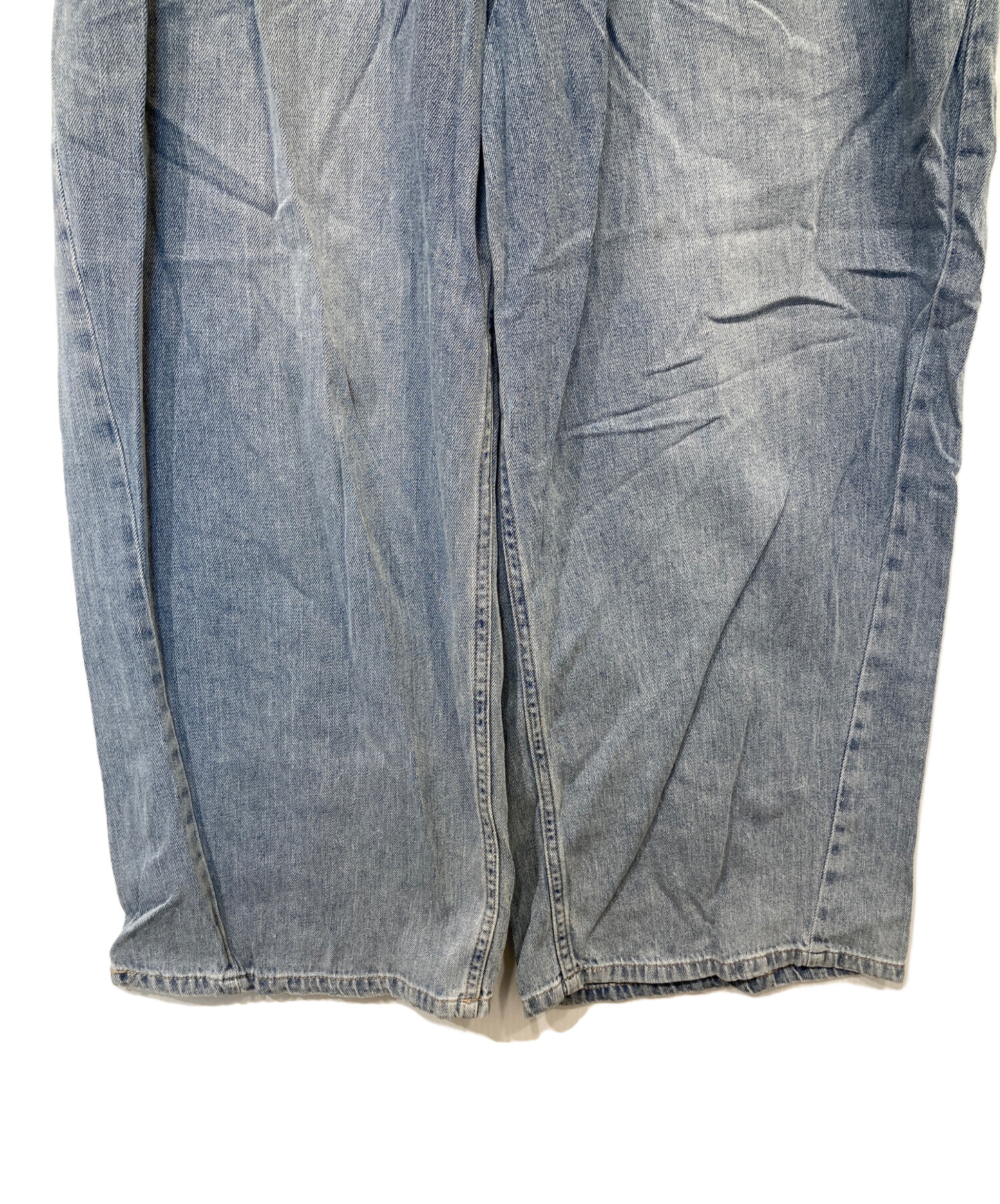 中古・古着通販】pual ce cin (ピュアルセシン) 綿麻デニムイージー