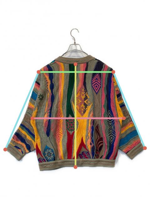 中古・古着通販】Coogi (クージー) 3Dニットカーディガン マルチカラー