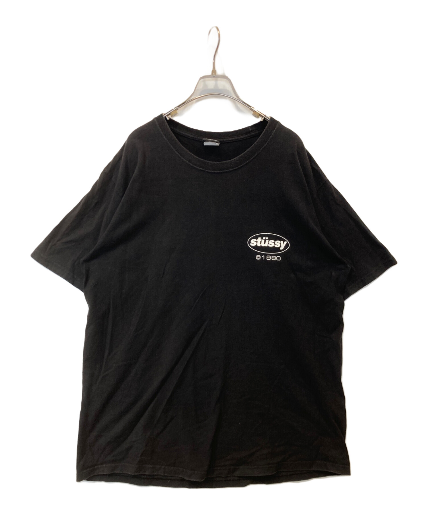 中古・古着通販】stussy (ステューシー) プリントTシャツ ブラック 