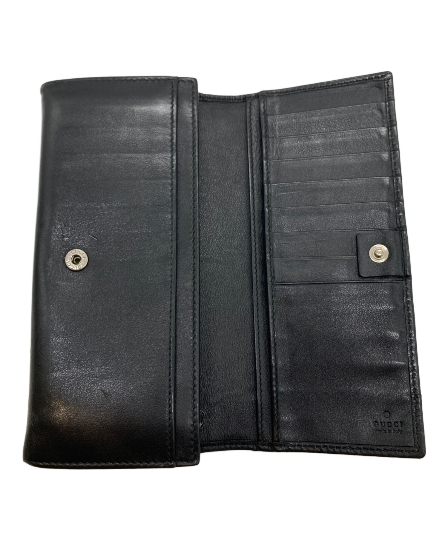 中古・古着通販】GUCCI (グッチ) 長財布 256434 0416 ブラック