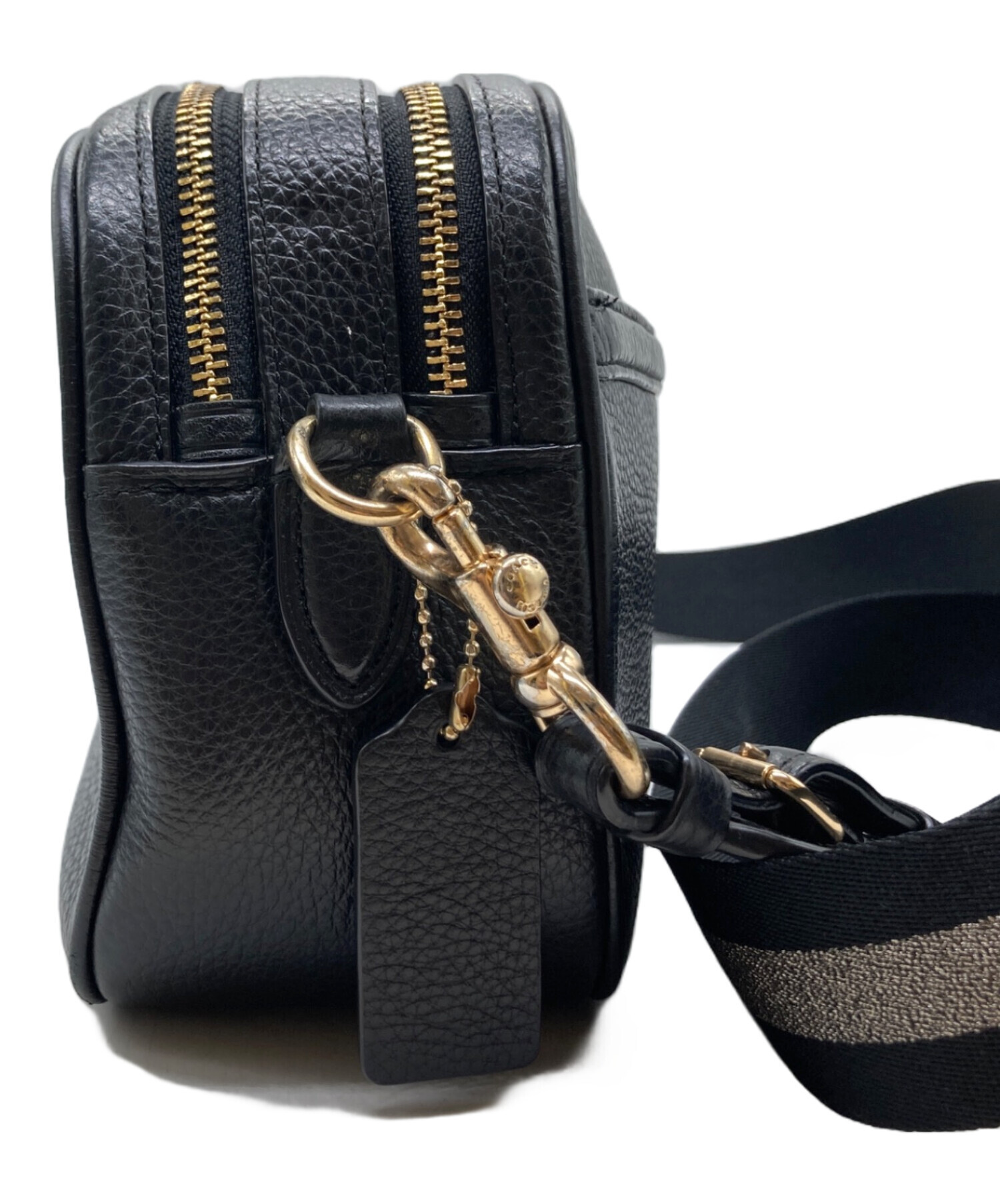 新品未使用 COACH ショルダーバック レザー ブラック F75818 バッグ