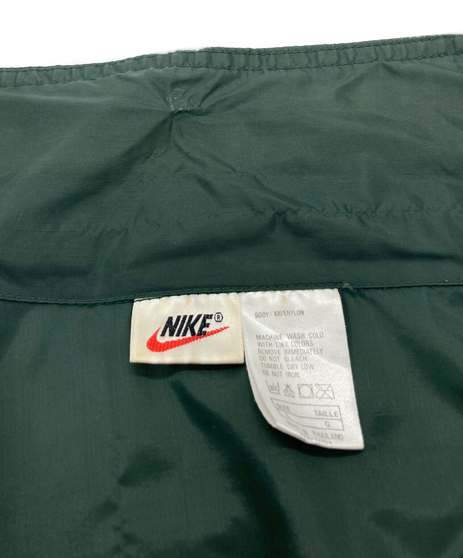 中古・古着通販】NIKE (ナイキ) ナイロンジャケット グリーン サイズ:L