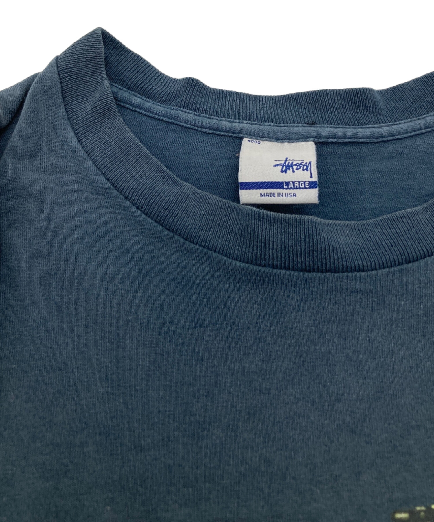 中古・古着通販】stussy (ステューシー) プリントTシャツ ネイビー 