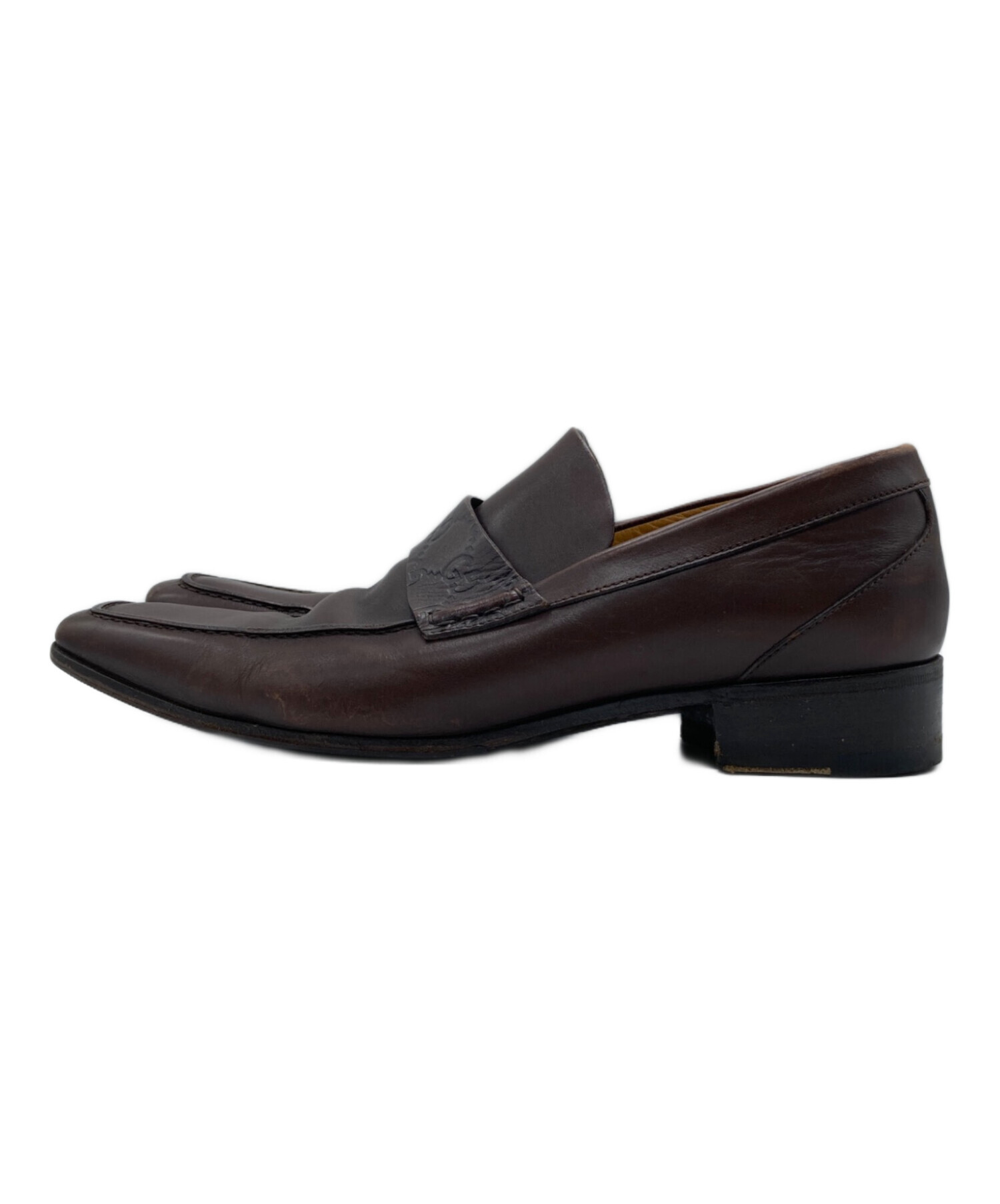 中古・古着通販】GUCCI (グッチ) GG柄 レザーローファー 170311 