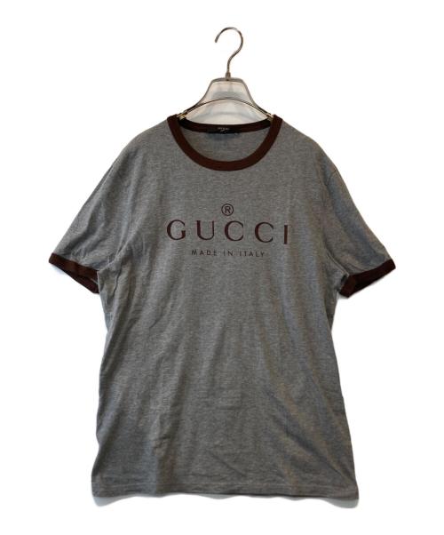 中古・古着通販】GUCCI (グッチ) リンガーTシャツ 269115 X3640 グレー