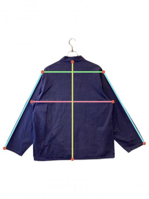 COMOLI コットンドリル ワークジャケット X01-01016 サイズ2 COMOLI X01-01016 コットンドリル ワークジャケット color:FADE BLUE