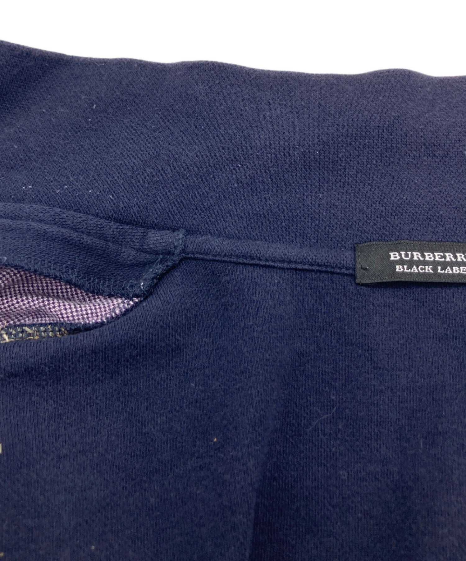 BURBERRY BLACK LABEL◇ジップセーター(薄手)/4/ウール/GRY BURBERRY 