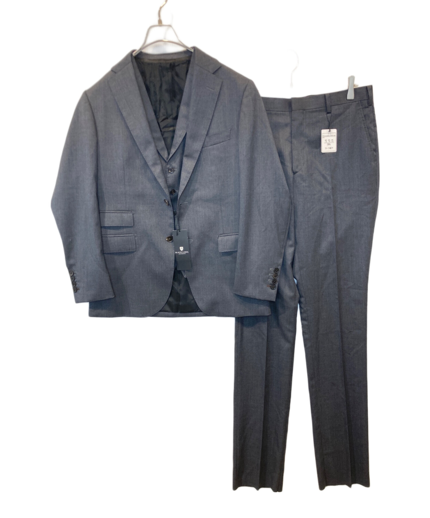 ブラックレーベルクレストブリッジ セットアップ　　スーツ　3点セット 一部店舗限定】Zegna TRAVELLER シャンブレーブルーヘリンボーン