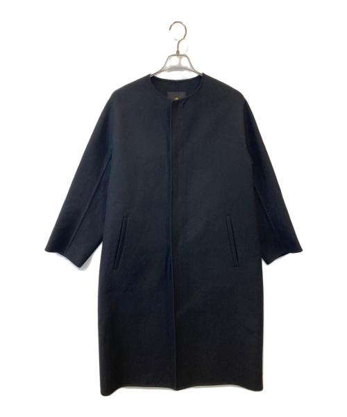 中古・古着通販】DRAWER (ドゥロワー) メルトンリバーノーカラーコート