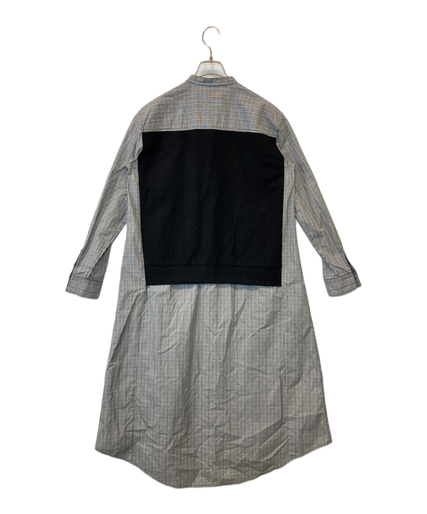 中古・古着通販】ZUCCA (ズッカ) シャツドッキング/ワンピース 