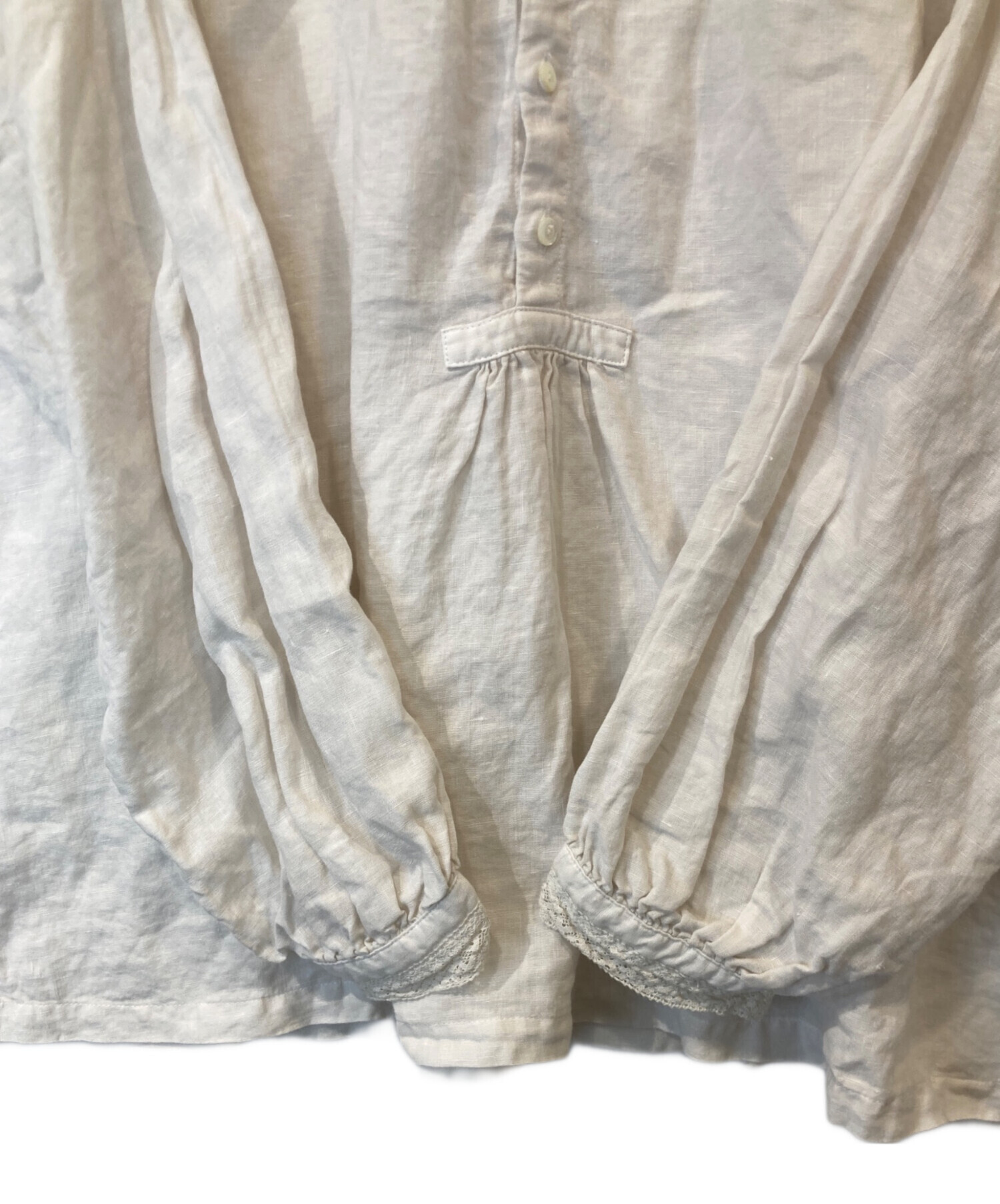 中古・古着通販】nest Robe (ネストローブ) リネン縁取りレース襟