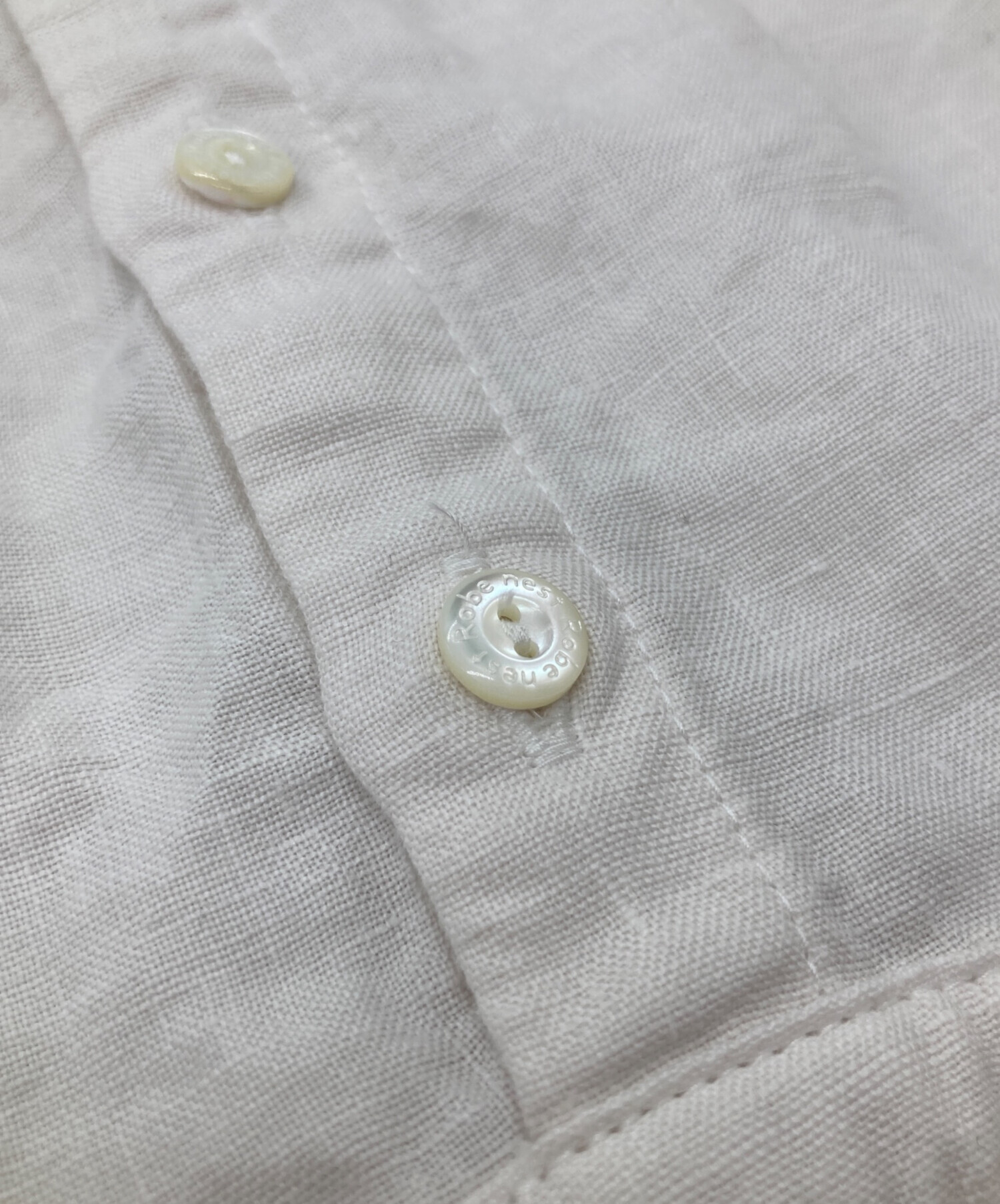中古・古着通販】nest Robe (ネストローブ) リネン縁取りレース襟 