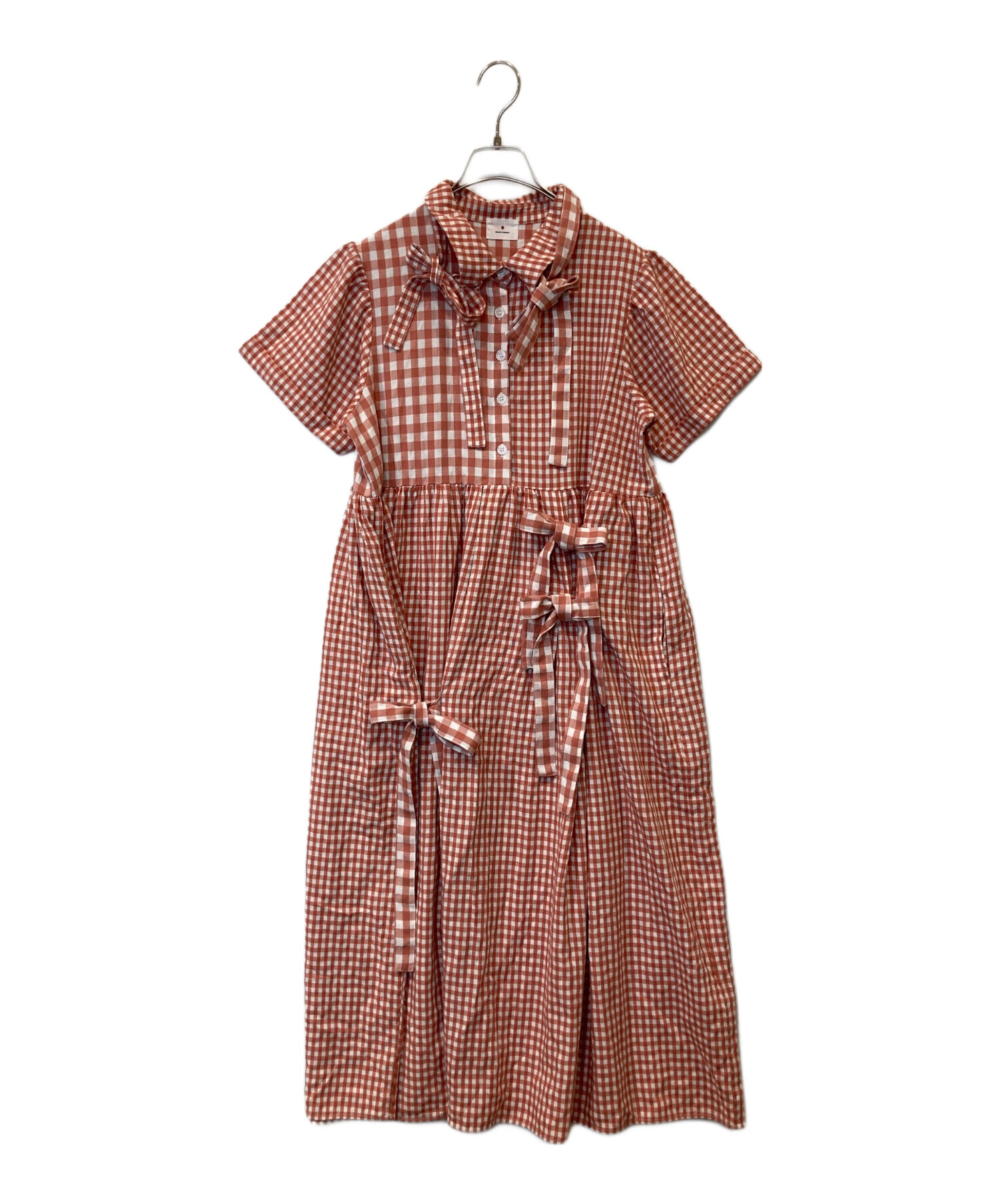 【__9877】 marron リボン ワンピース 中古・古着通販】merry jenny (メリージェニー) リボンがいっぱい