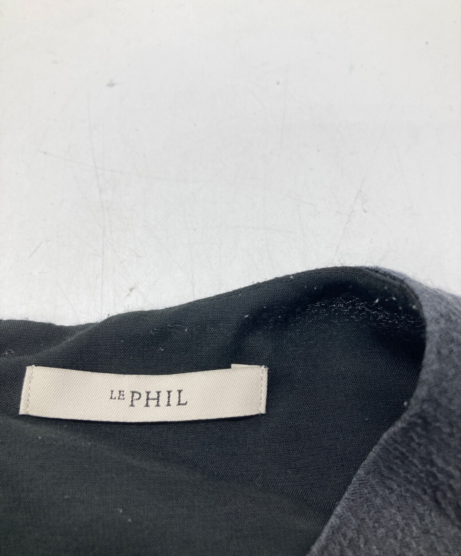 中古・古着通販】LE PHIL (ル フィル) シアージャガードブラウス 534