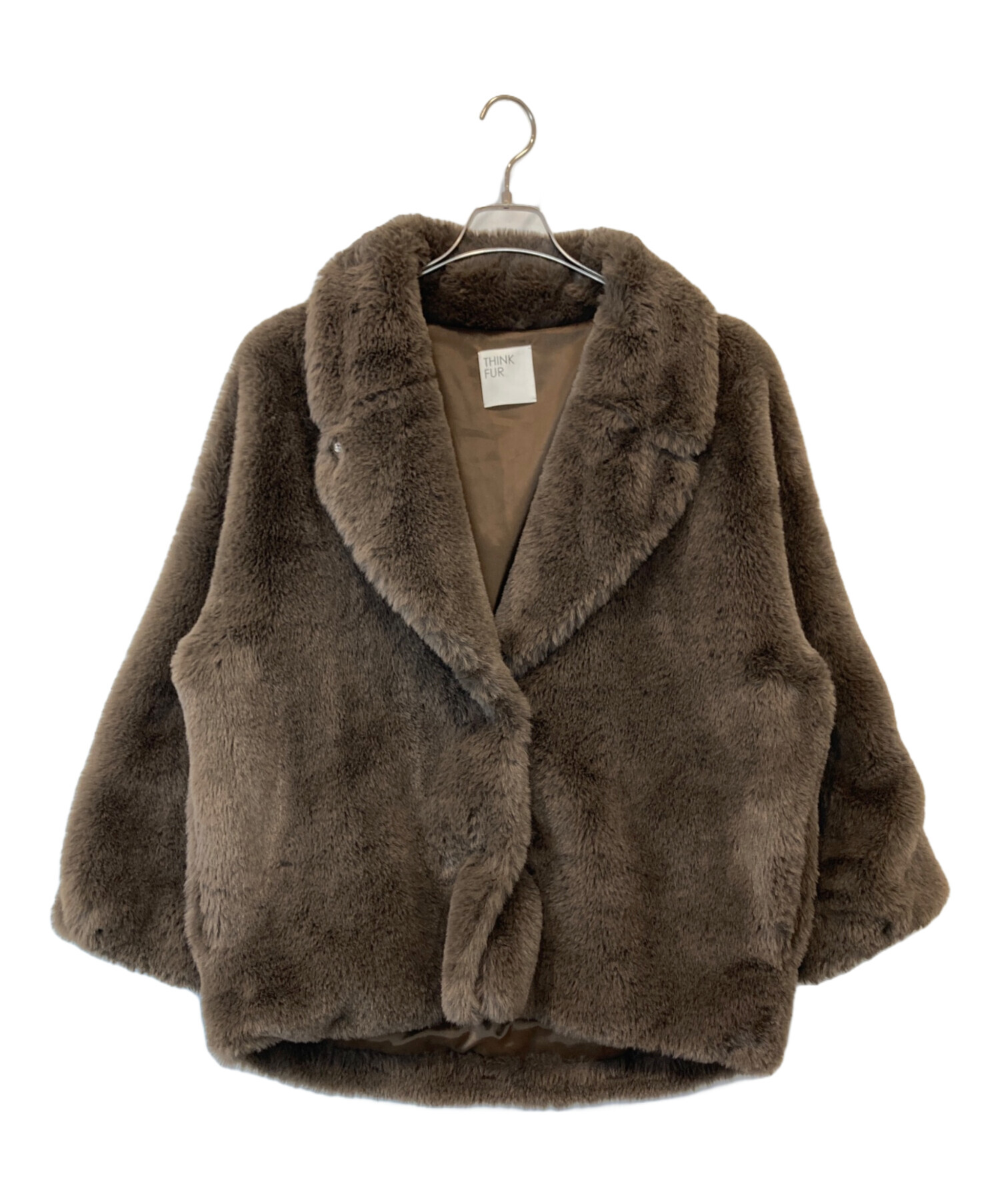 中古・古着通販】THINK FUR (シンクファー) Rex Like Fur Short Jacket