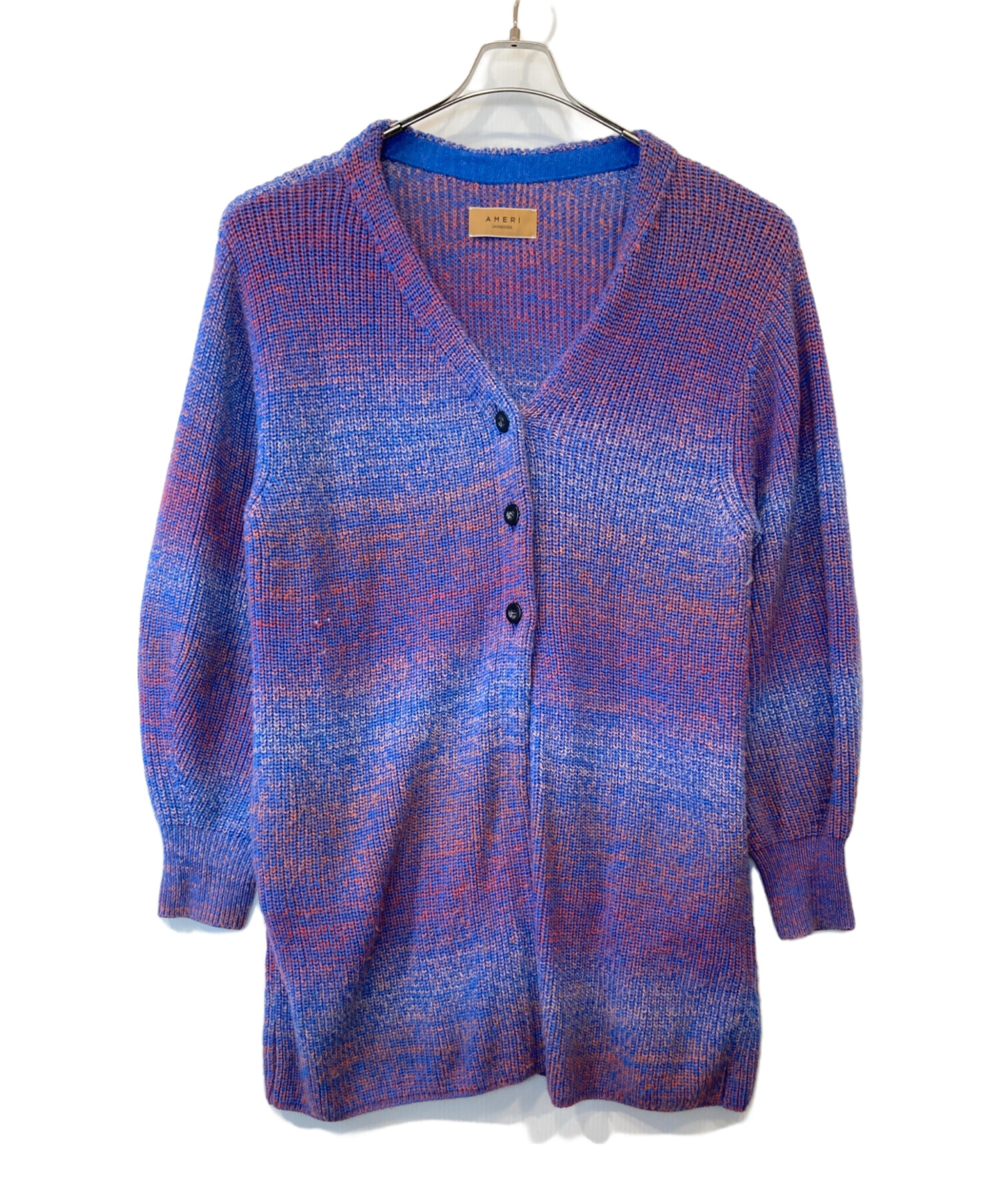 中古・古着通販】Ameri (アメリ) UND MIX LONG STRAIGHT KNIT CARDIGAN