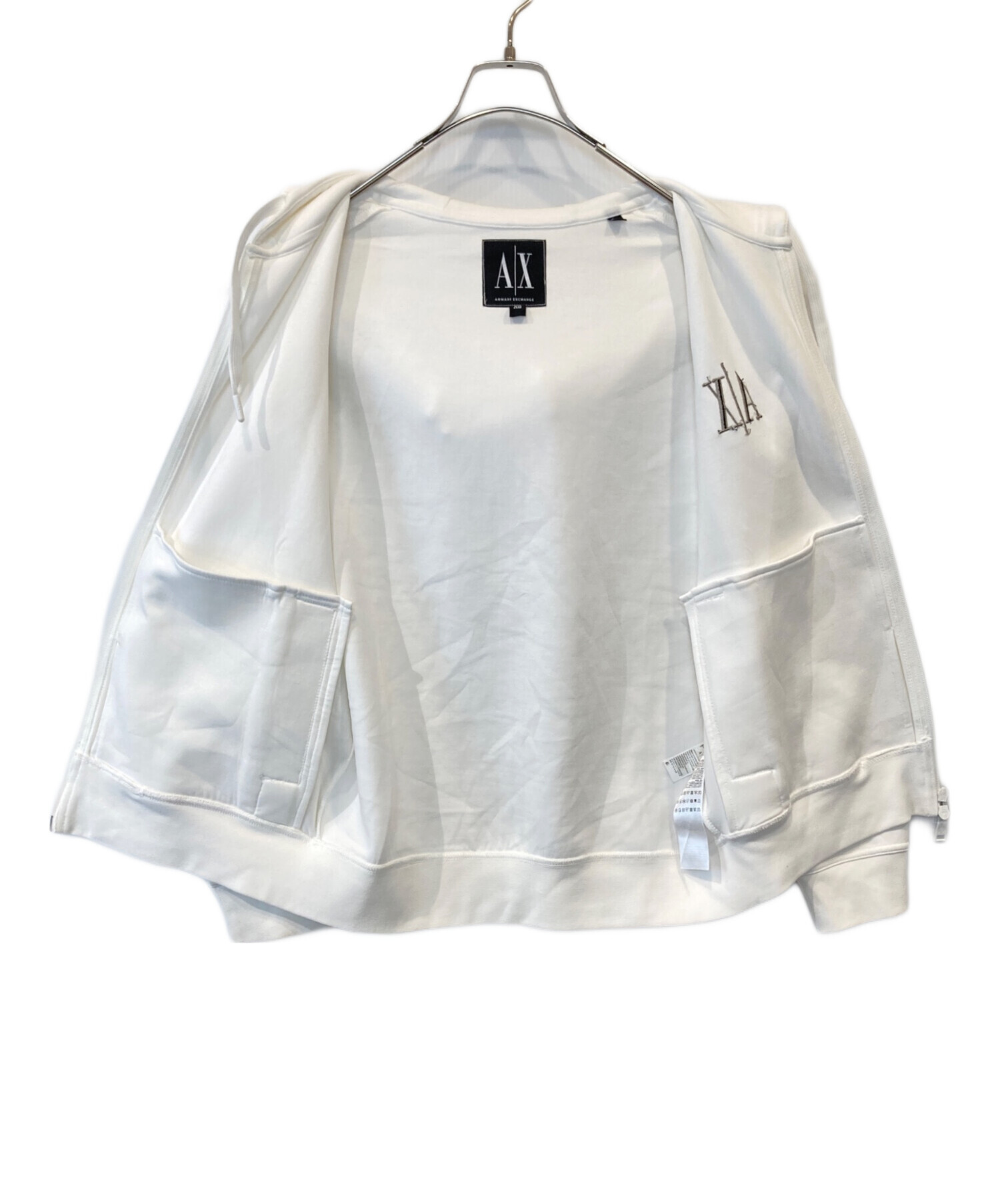 新品 ARMANI EXCHANGE(アルマーニ エクスチェンジ) 白 テクスチャ