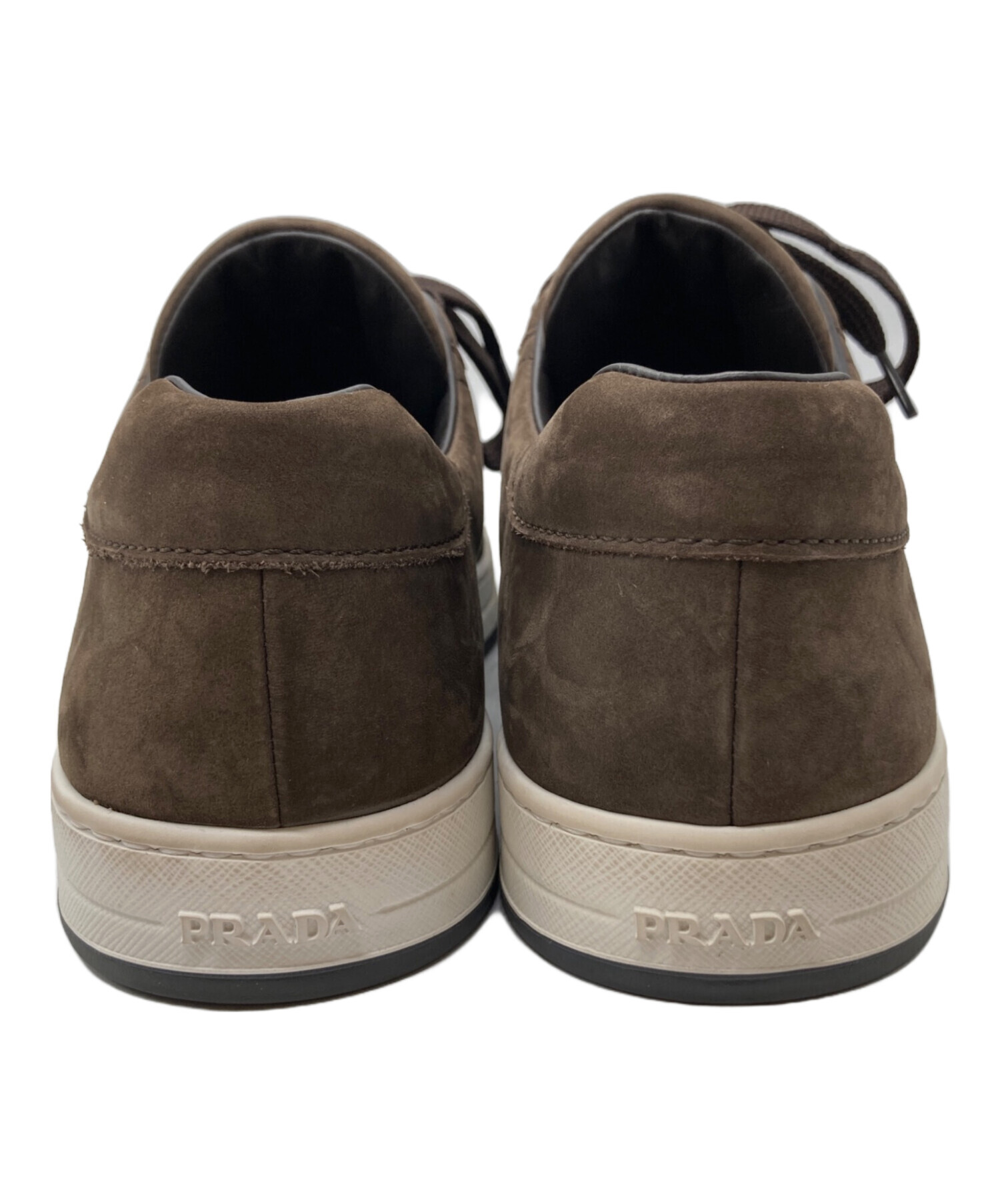 中古・古着通販】PRADA (プラダ) スエードスニーカー 4E3507 ブラウン 