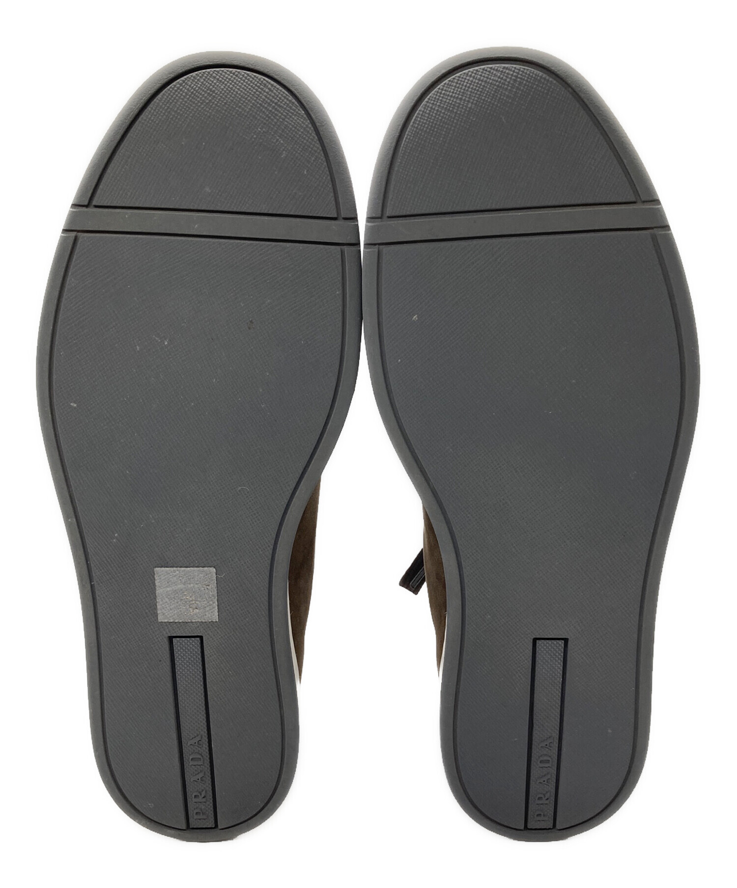 中古・古着通販】PRADA (プラダ) スエードスニーカー 4E3507 ブラウン