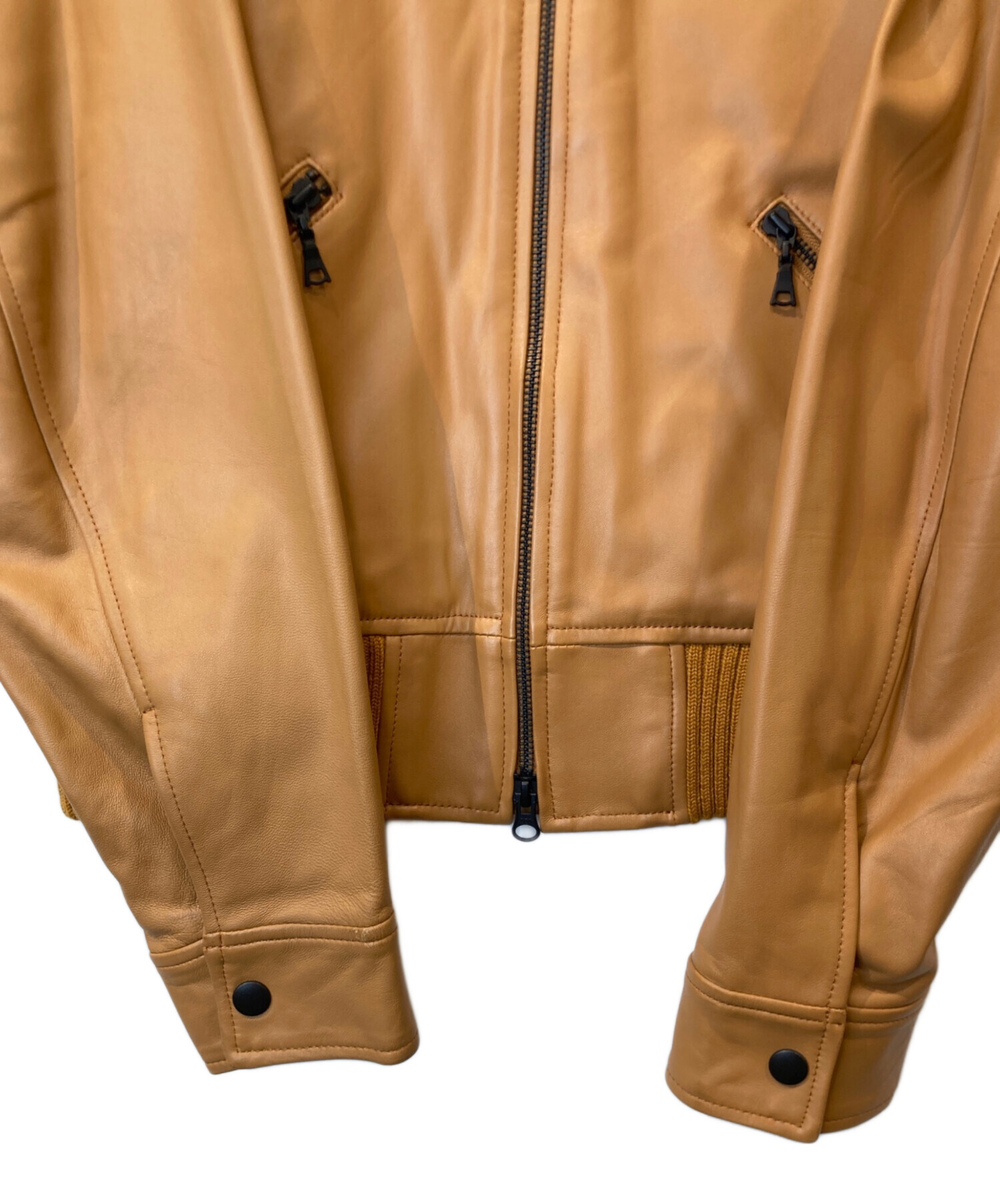 中古・古着通販】BEAMS (ビームス) シングルライダースジャケット