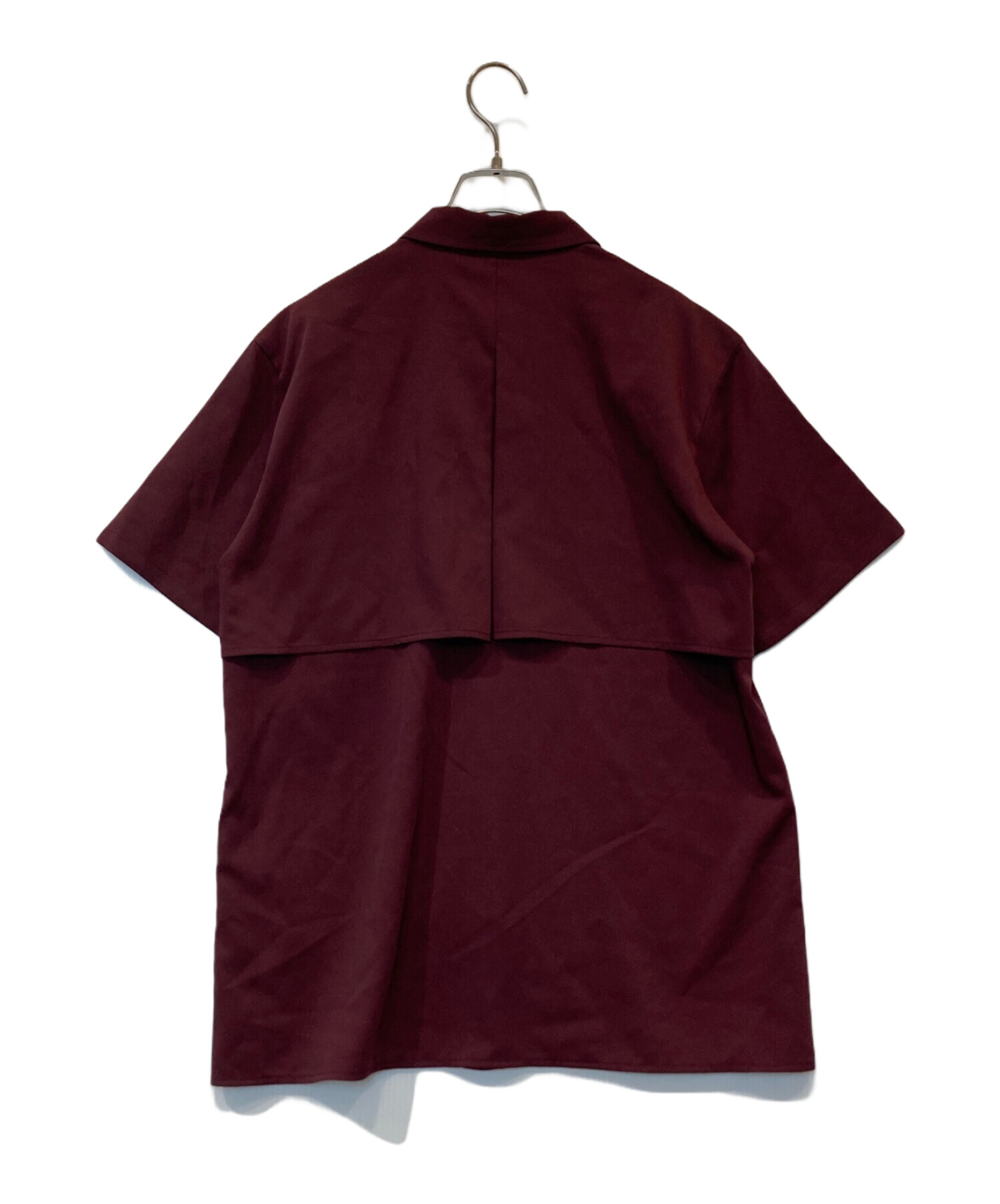 中古・古着通販】HARE (ハレ) アシメプリーツシャツ HAL06553AD レッド