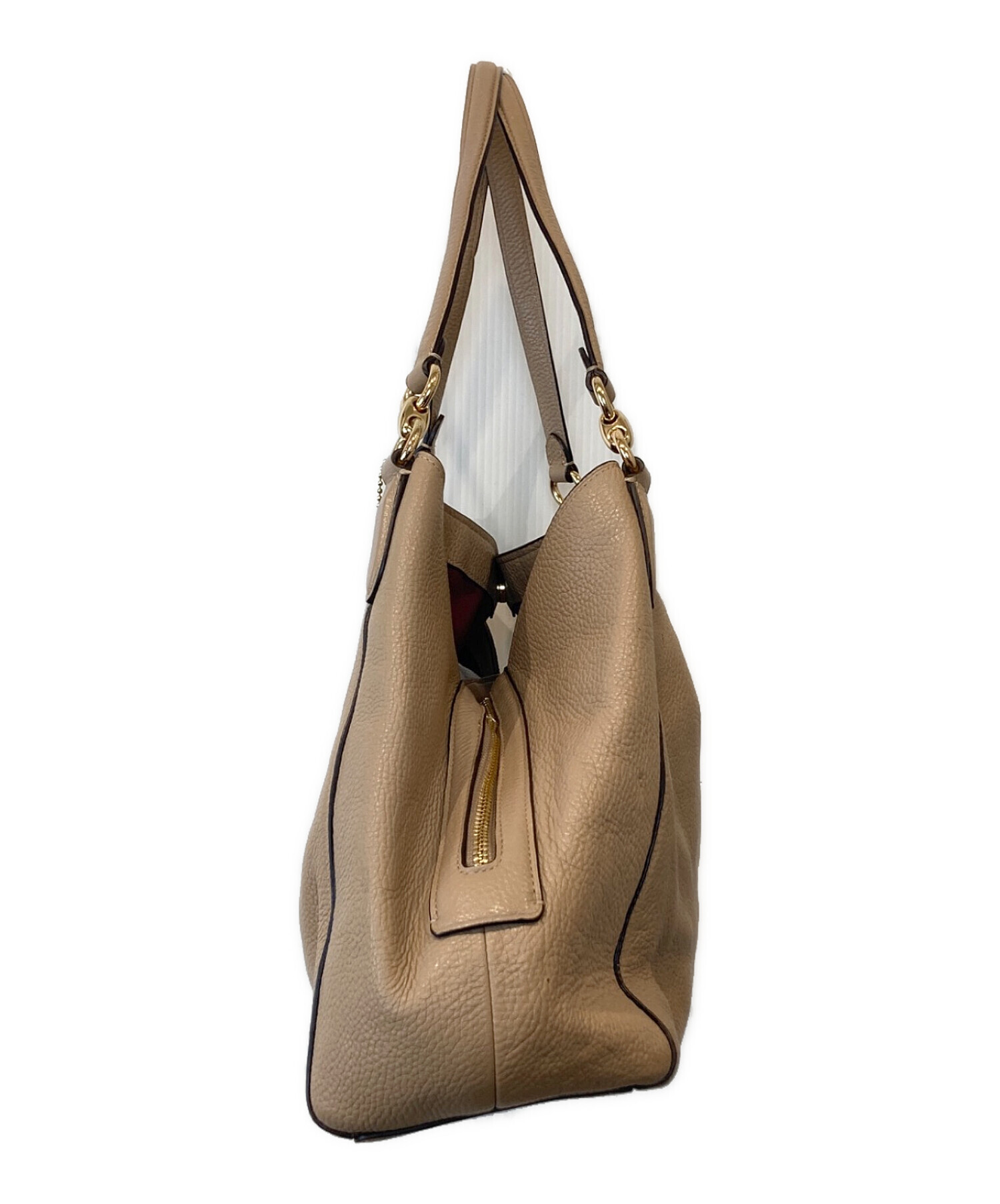 中古・古着通販】COACH (コーチ) ショルダーバッグ 80268 ベージュ 