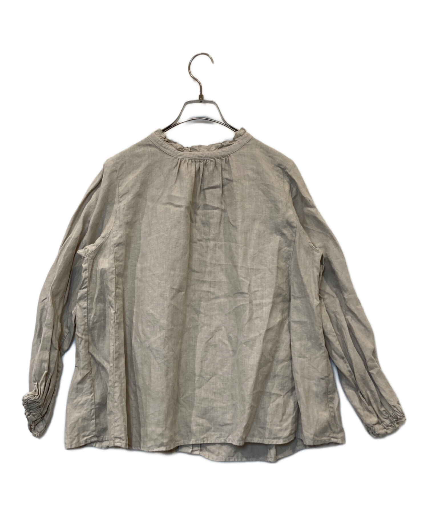 nest Robe - nest robeネストローブ リネンビエラスタンドフリルブラウス【LTSA68780】 ブラウス nest robe リネン ビエラスタンドフリル nest Robe - nest