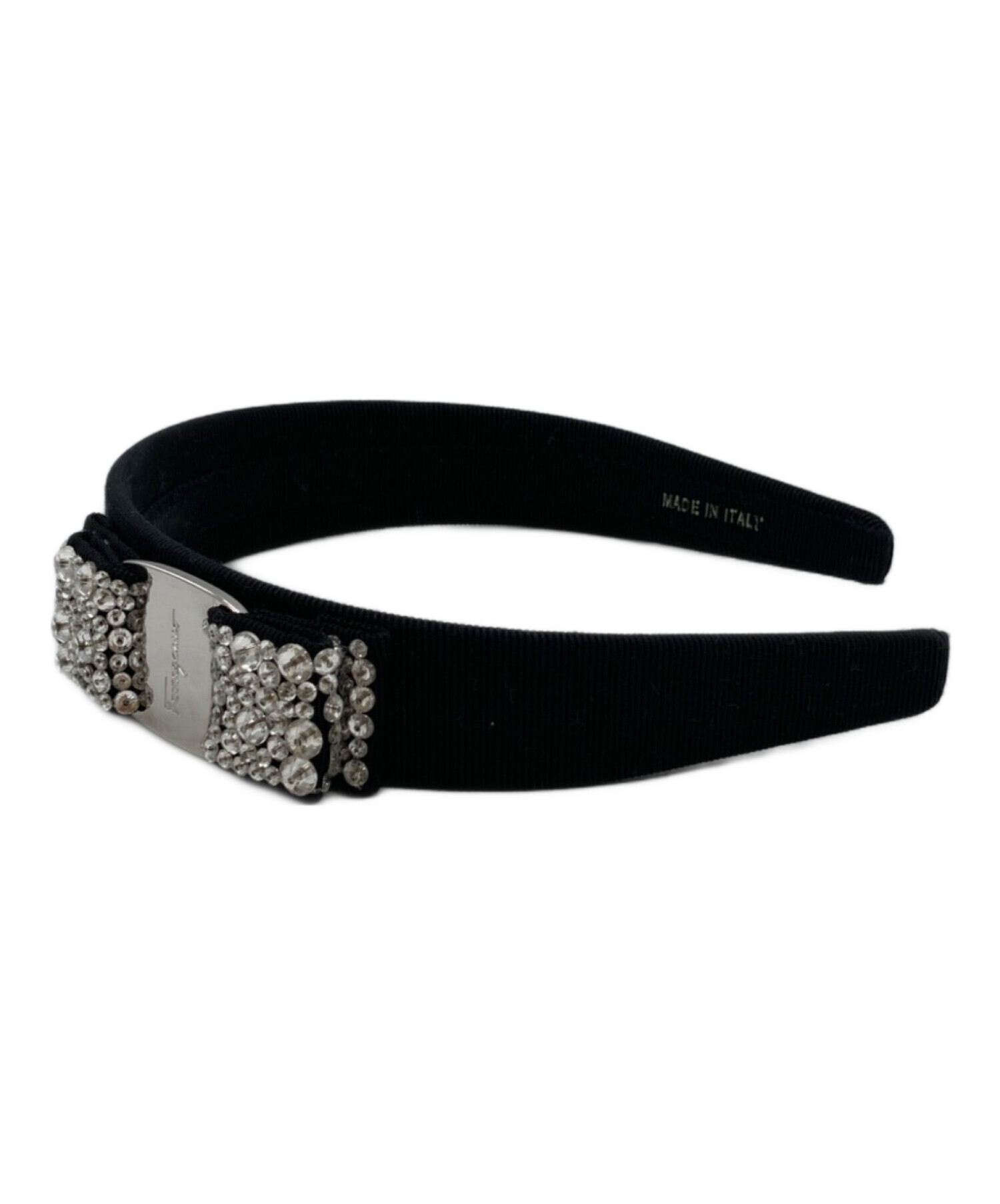 中古・古着通販】Ferragamo (フェラガモ) ヴァラリボン ラインストーン