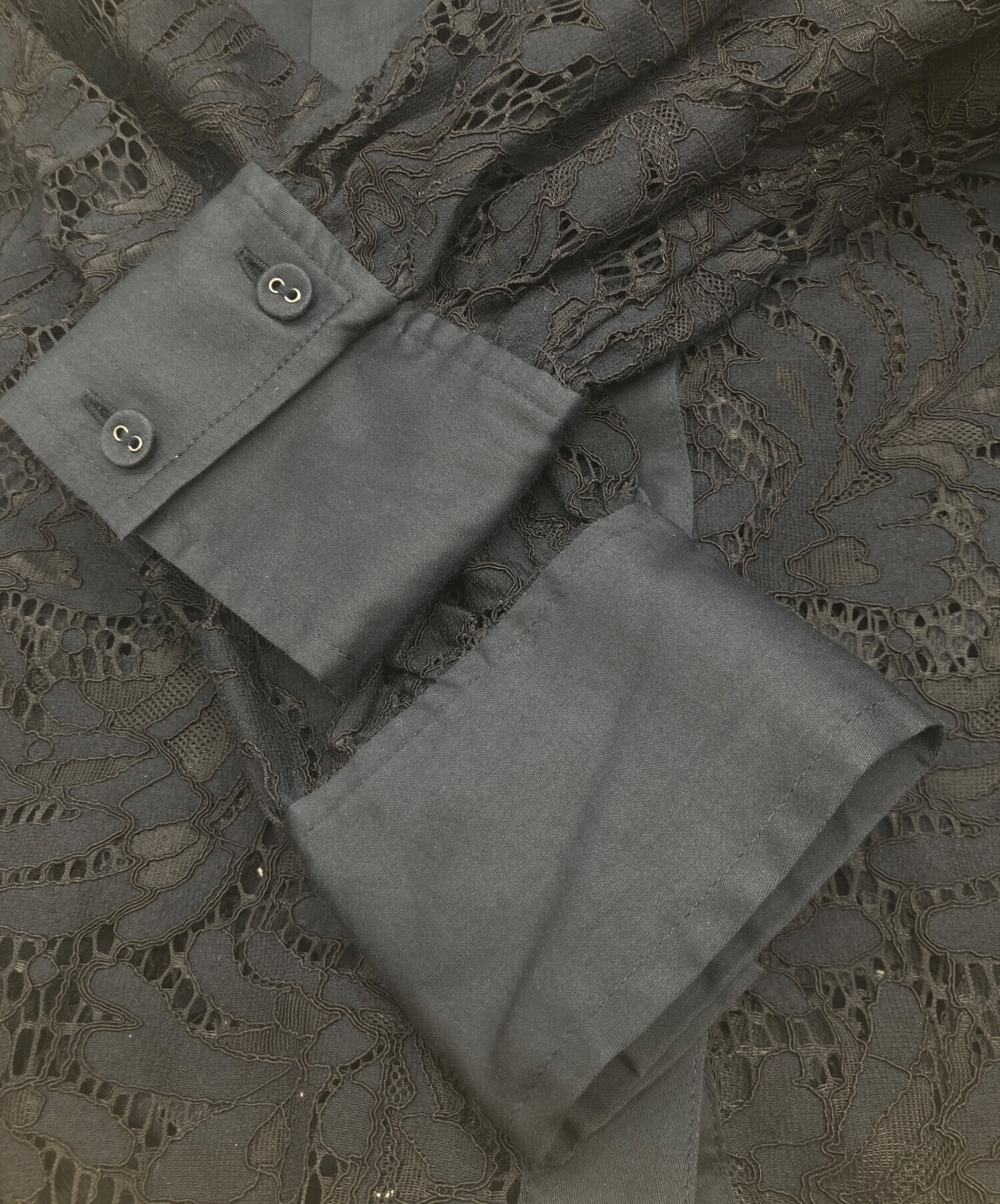 中古・古着通販】Diagram (ダイアグラム) レースアーミーシャツ